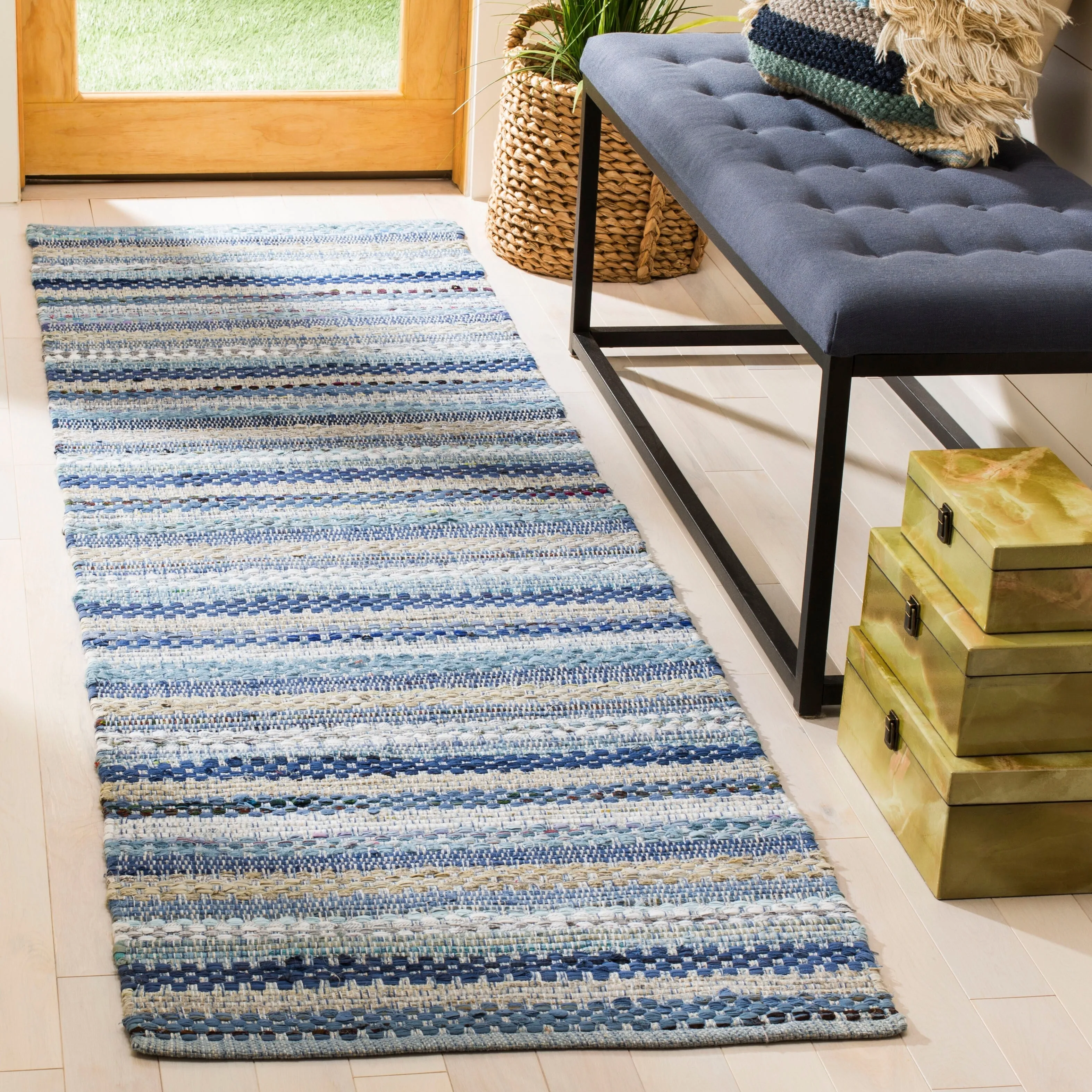 SAFAVIEH Handmade Flatweave Montauk Alketa Casual Cotton Rug