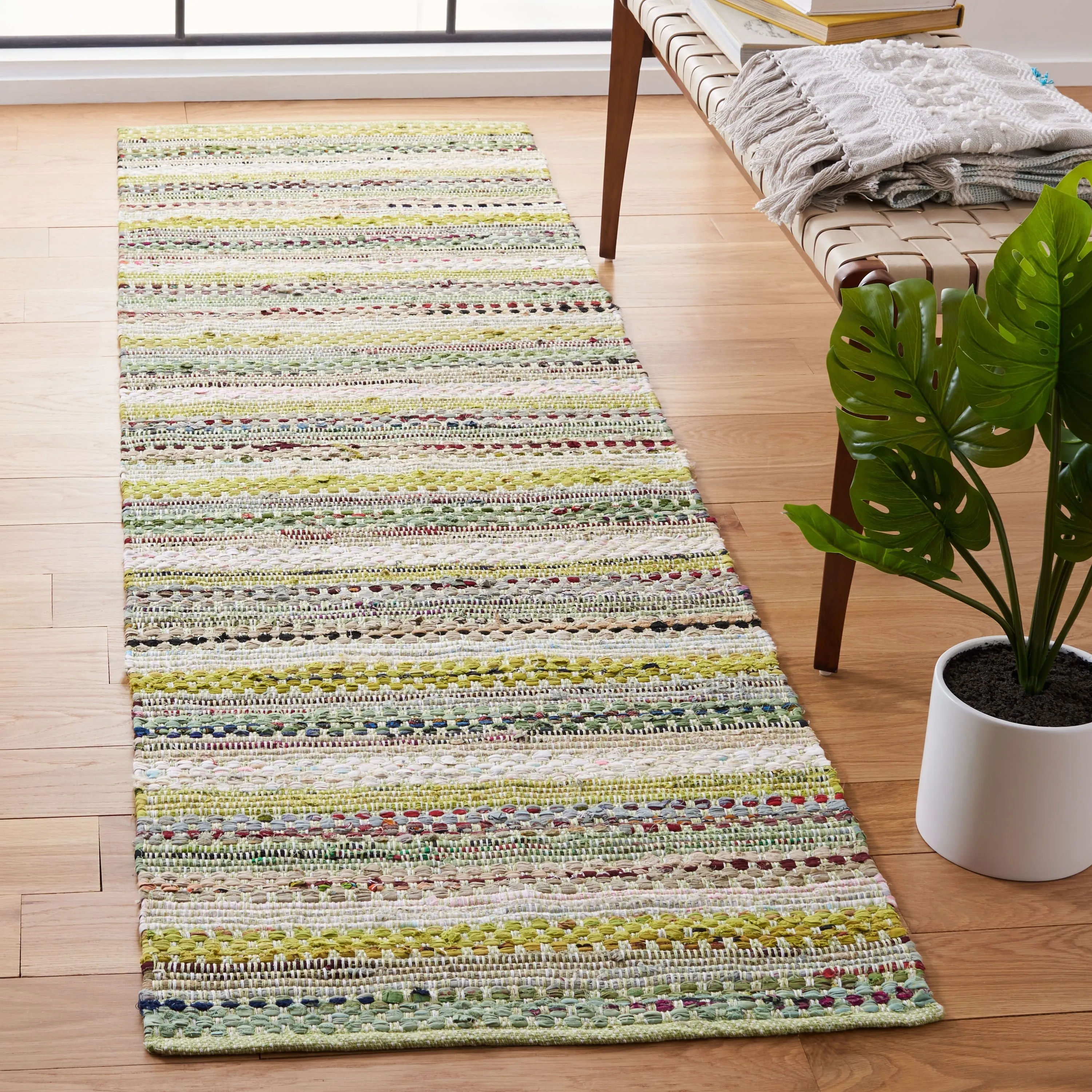 SAFAVIEH Handmade Flatweave Montauk Alketa Casual Cotton Rug