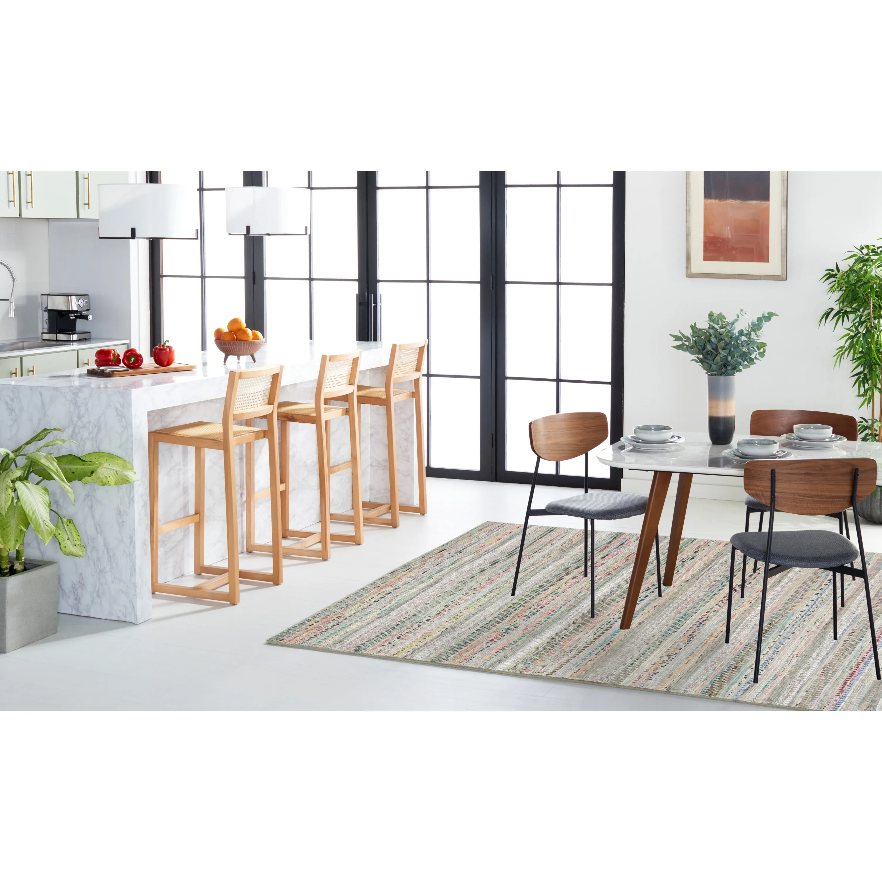 SAFAVIEH Handmade Flatweave Montauk Alketa Casual Cotton Rug