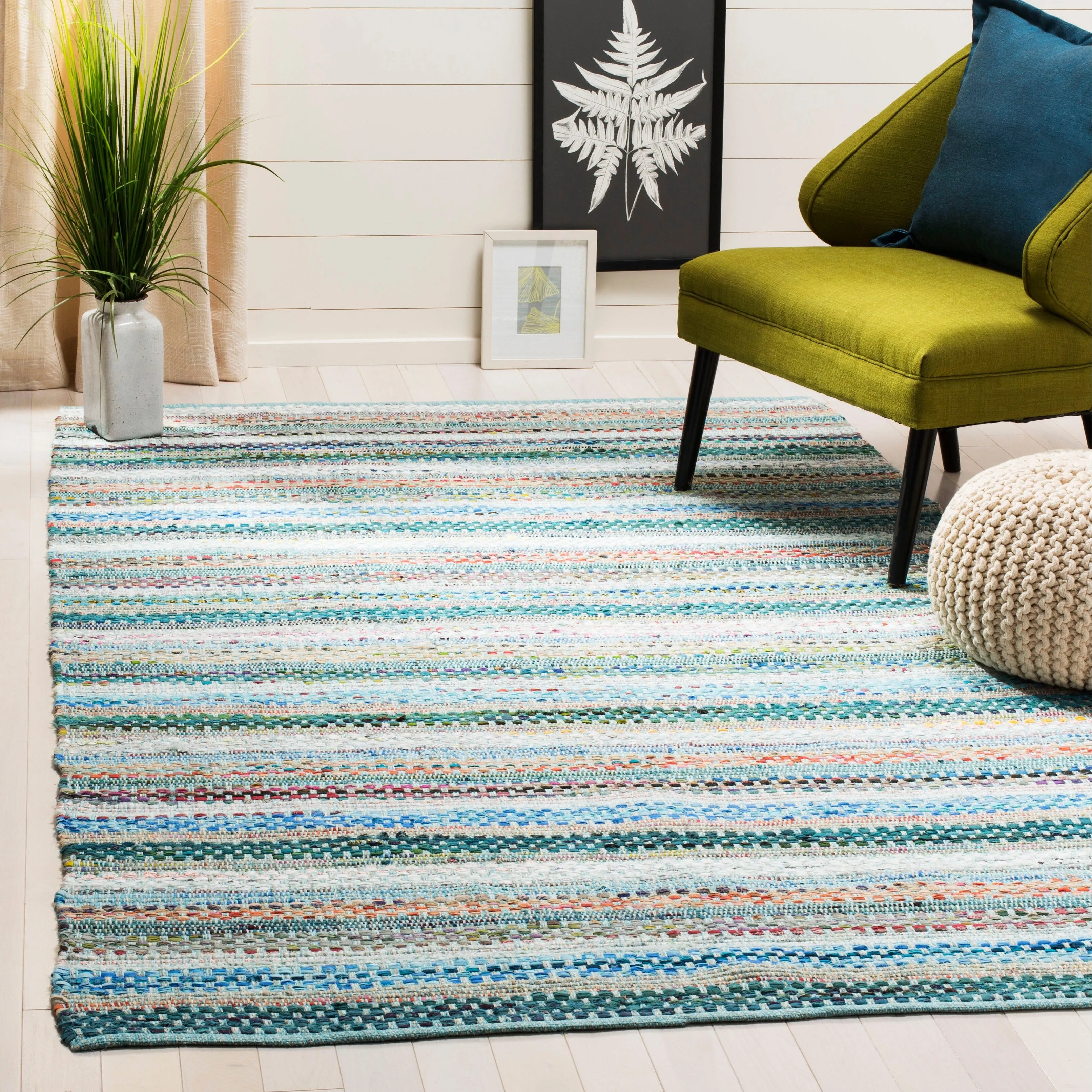 SAFAVIEH Handmade Flatweave Montauk Alketa Casual Cotton Rug