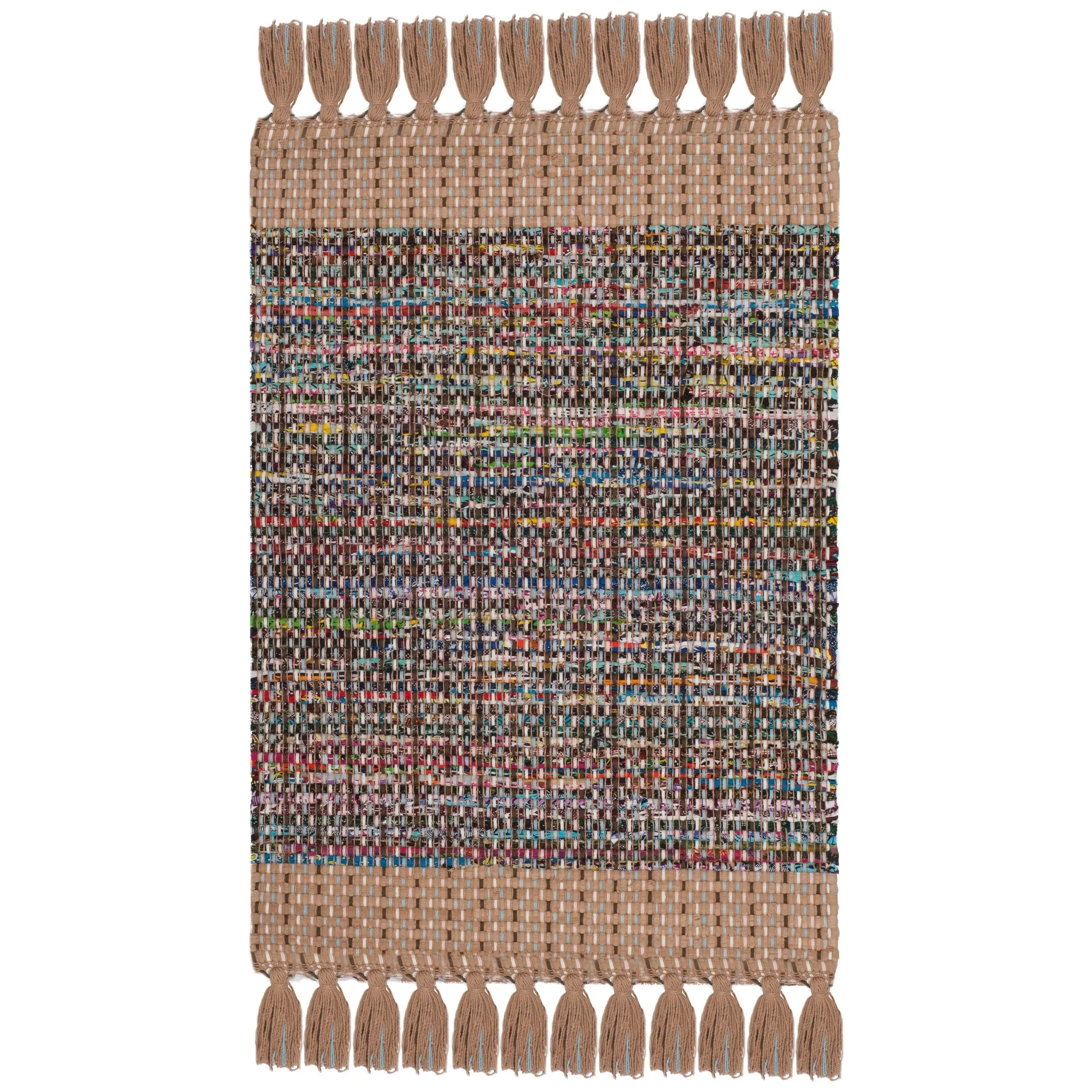 SAFAVIEH Handmade Flatweave Montauk Bylgja Casual Cotton Rug