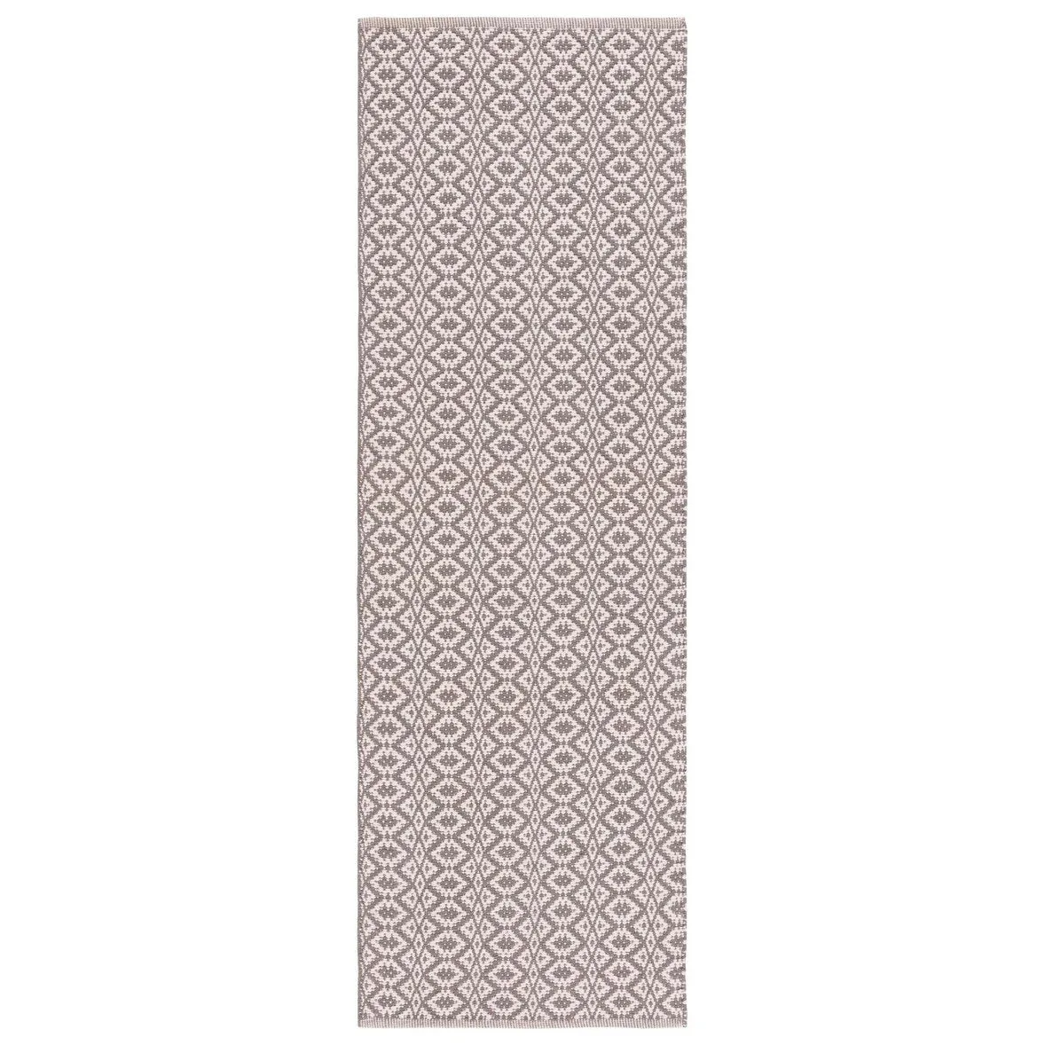 SAFAVIEH Handmade Flatweave Montauk Everly Casual Cotton Rug - Ivory/Grey - 2' 3 x 11' 7