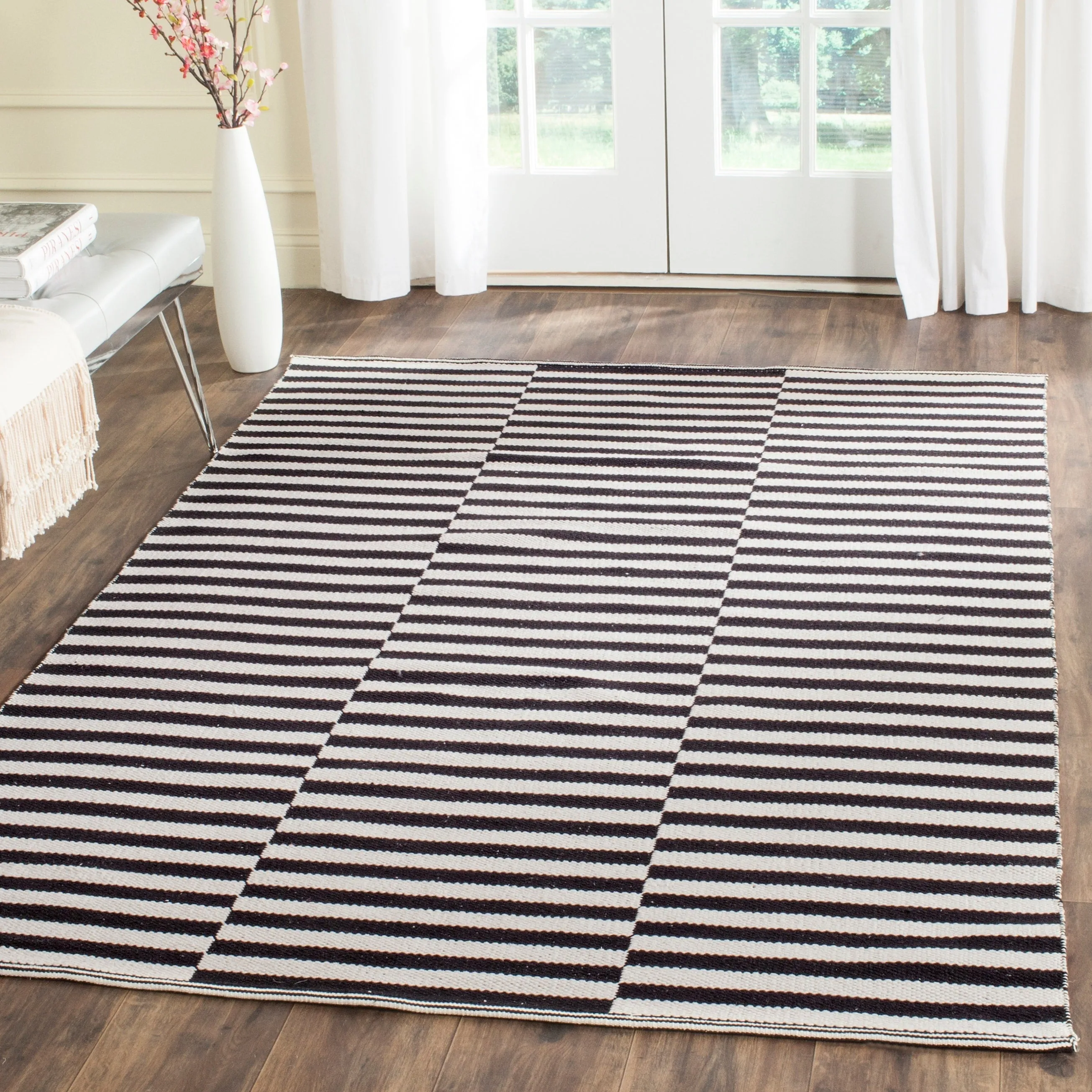 SAFAVIEH Handmade Flatweave Montauk Helena Casual Cotton Rug