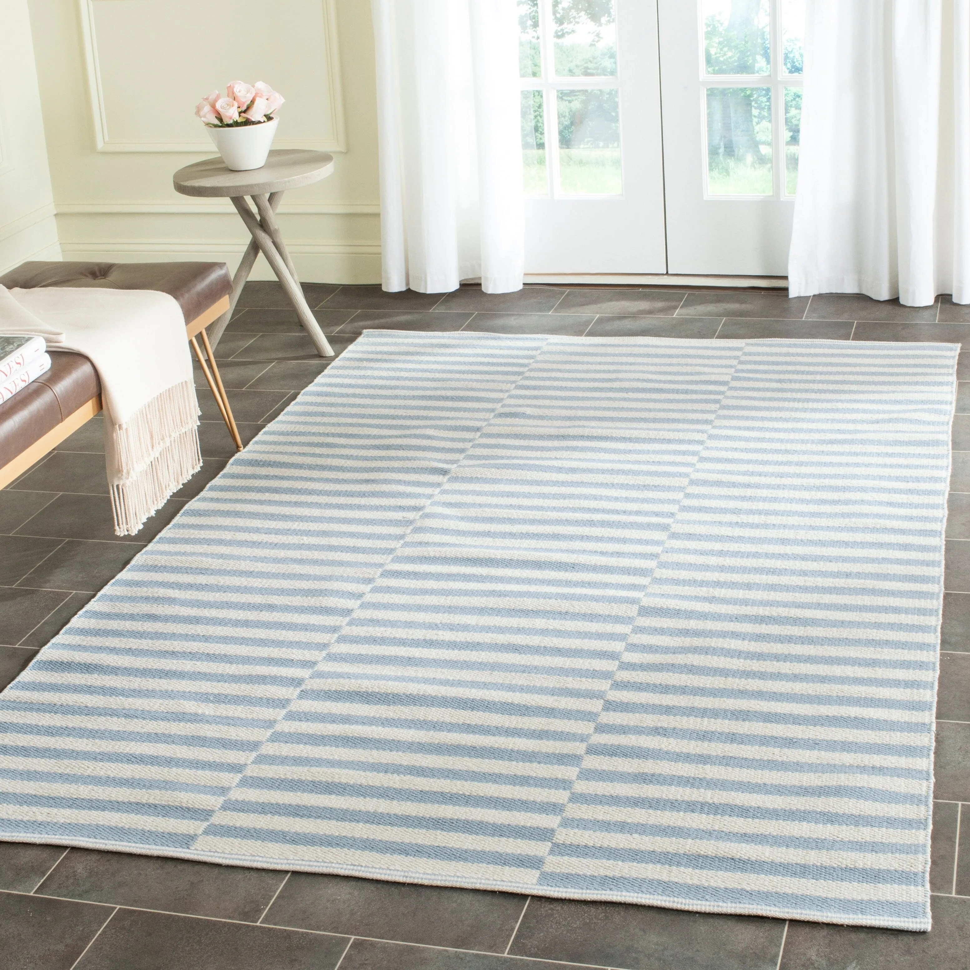 SAFAVIEH Handmade Flatweave Montauk Helena Casual Cotton Rug
