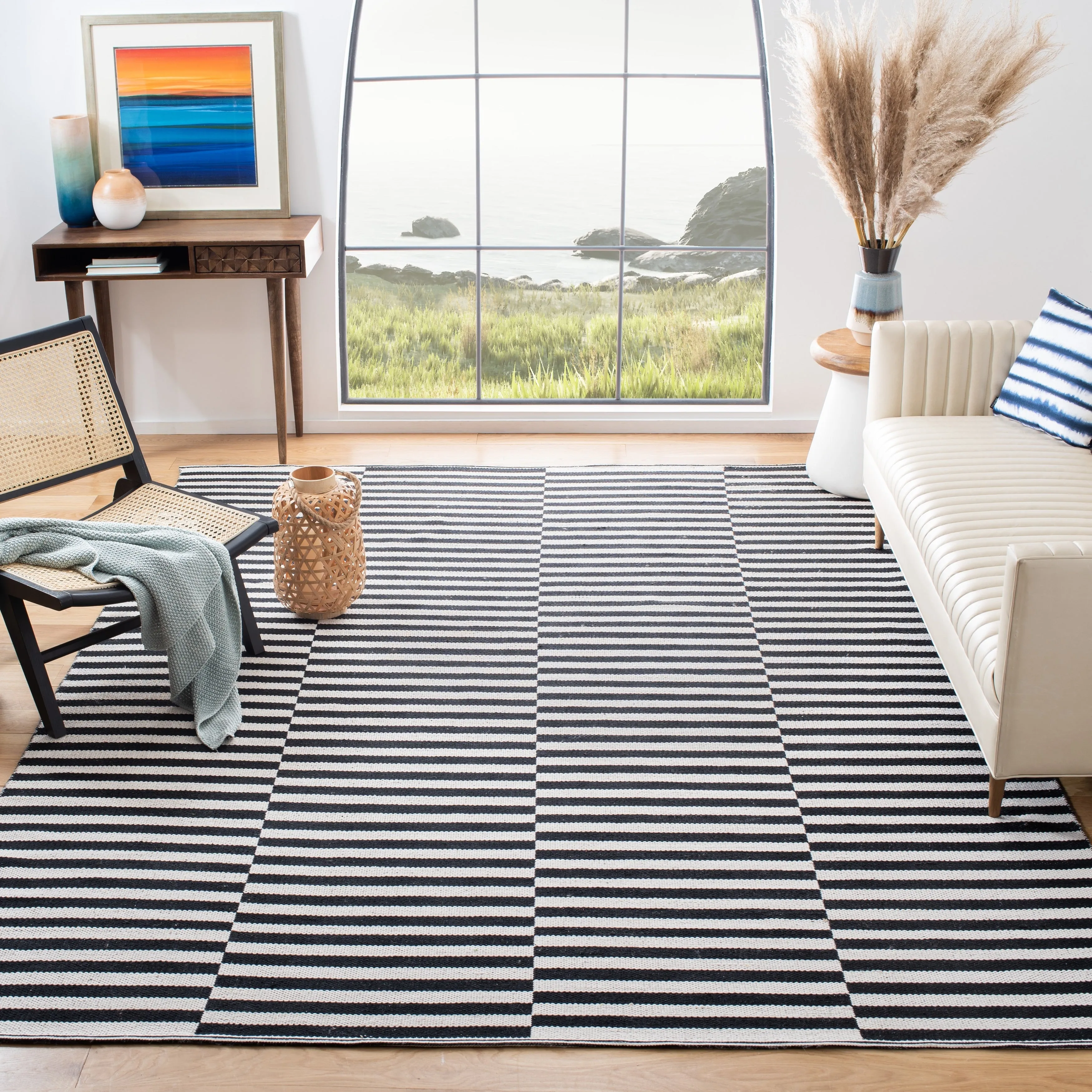 SAFAVIEH Handmade Flatweave Montauk Helena Casual Cotton Rug