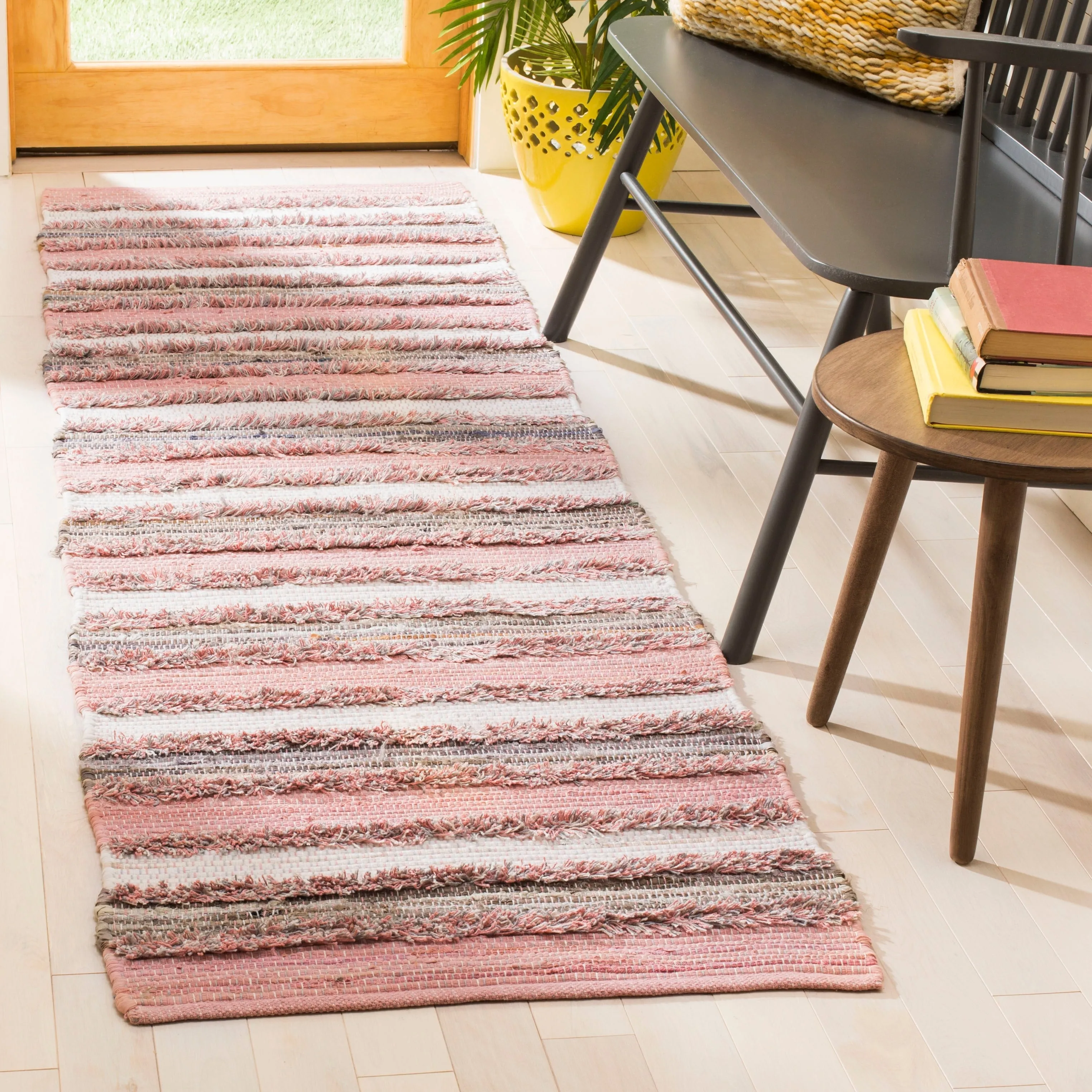 SAFAVIEH Handmade Flatweave Montauk Mridalini Casual Cotton Rug