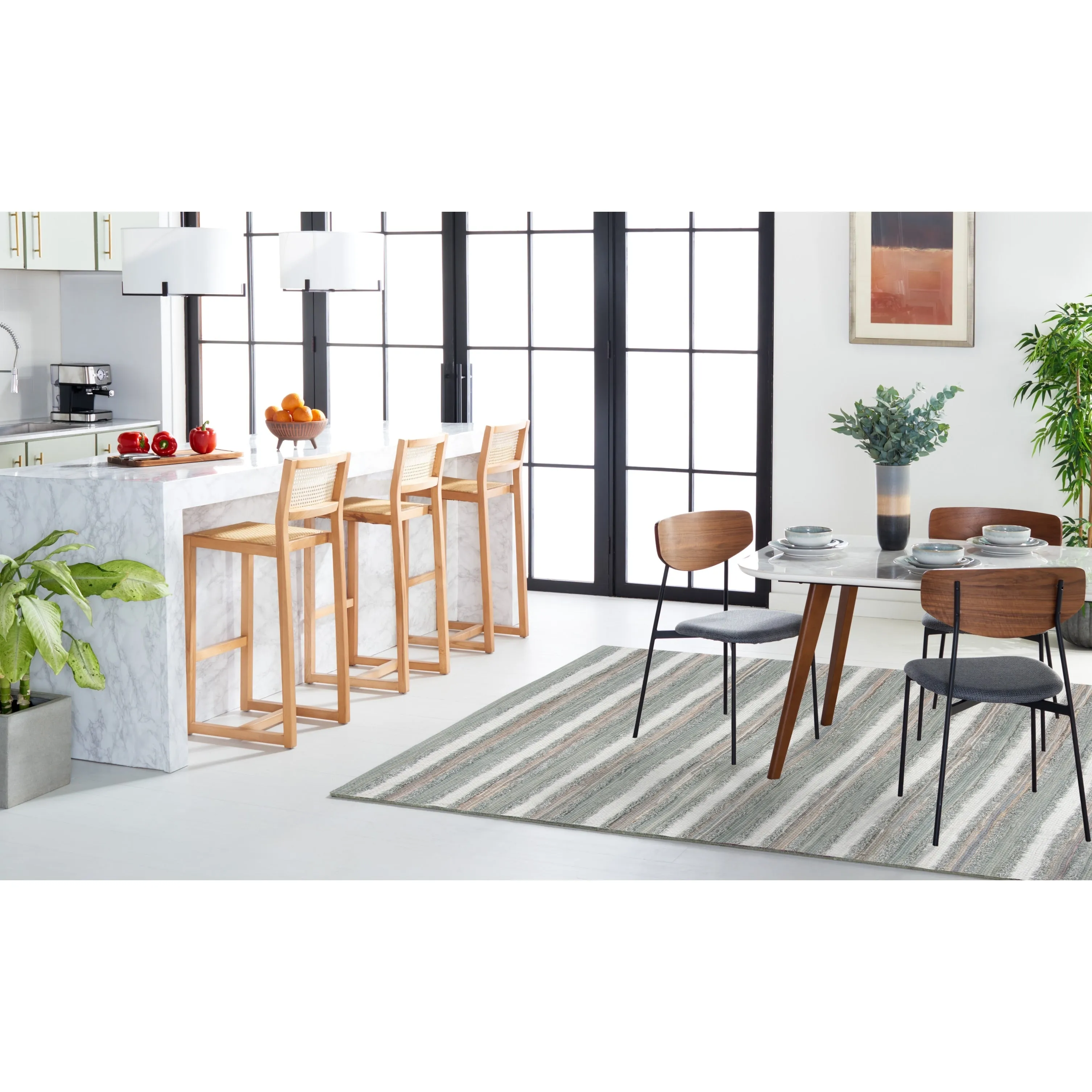 SAFAVIEH Handmade Flatweave Montauk Mridalini Casual Cotton Rug