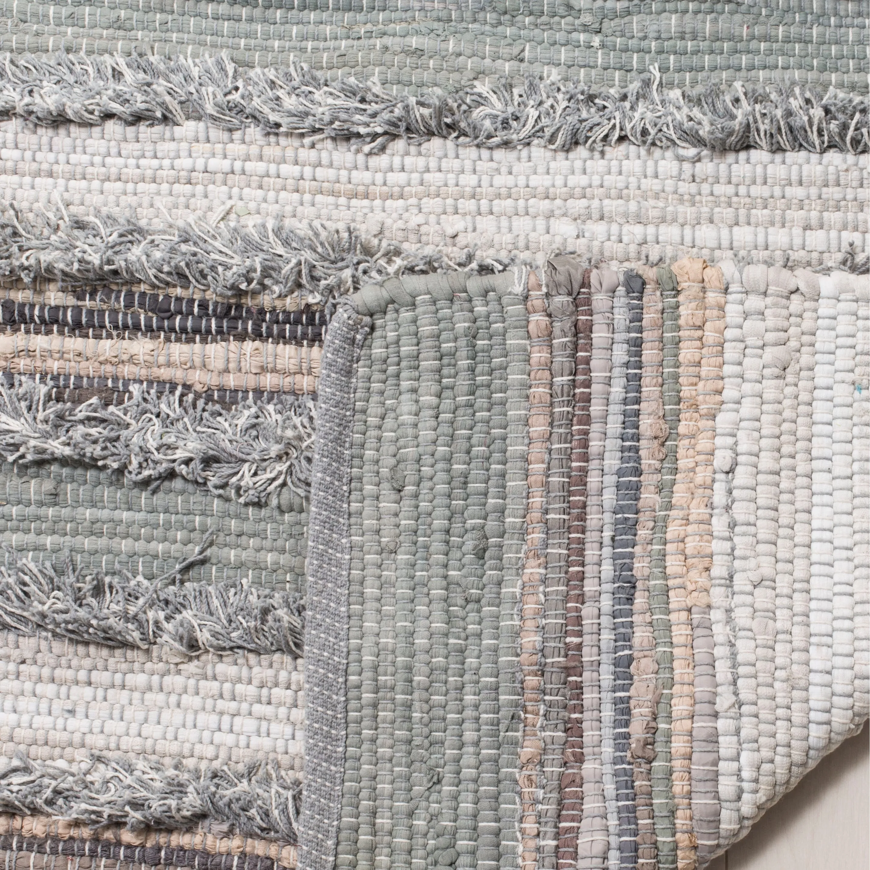 SAFAVIEH Handmade Flatweave Montauk Mridalini Casual Cotton Rug