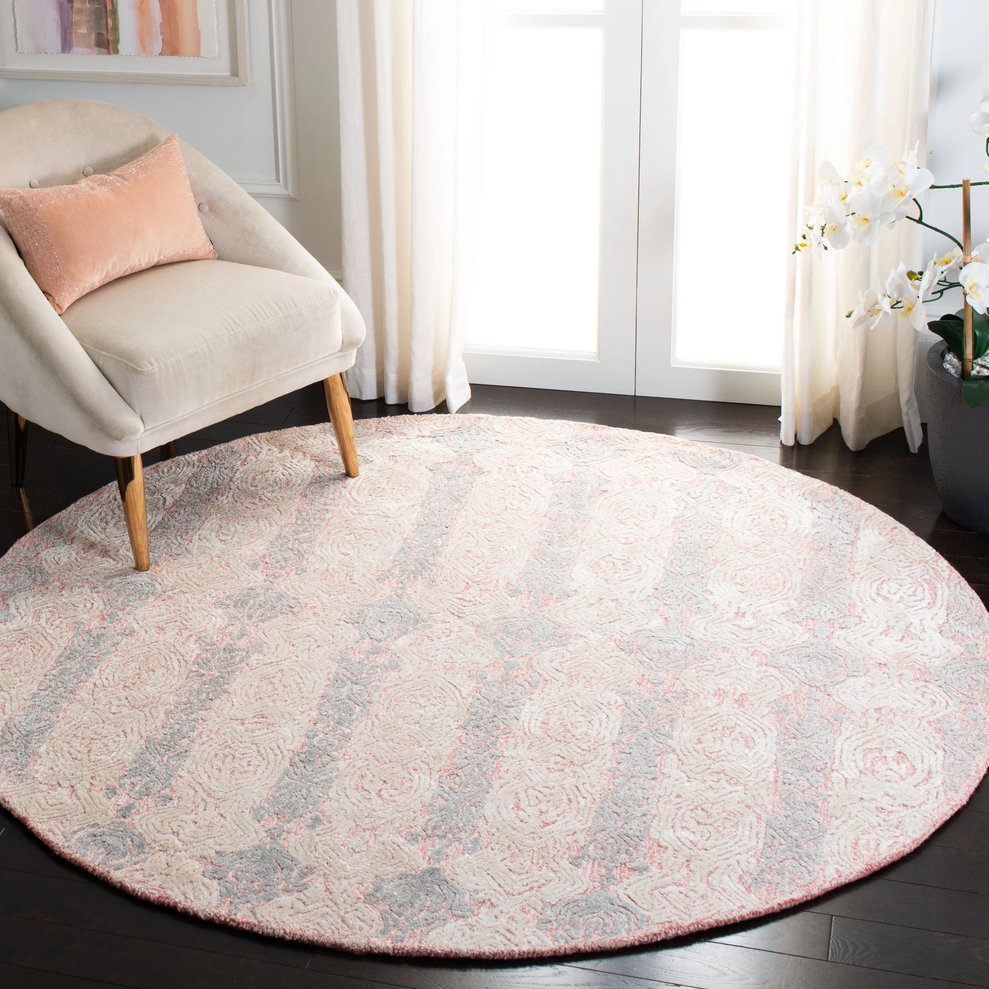 SAFAVIEH Handmade Glamour Mehrangiz Modern Viscose Rug
