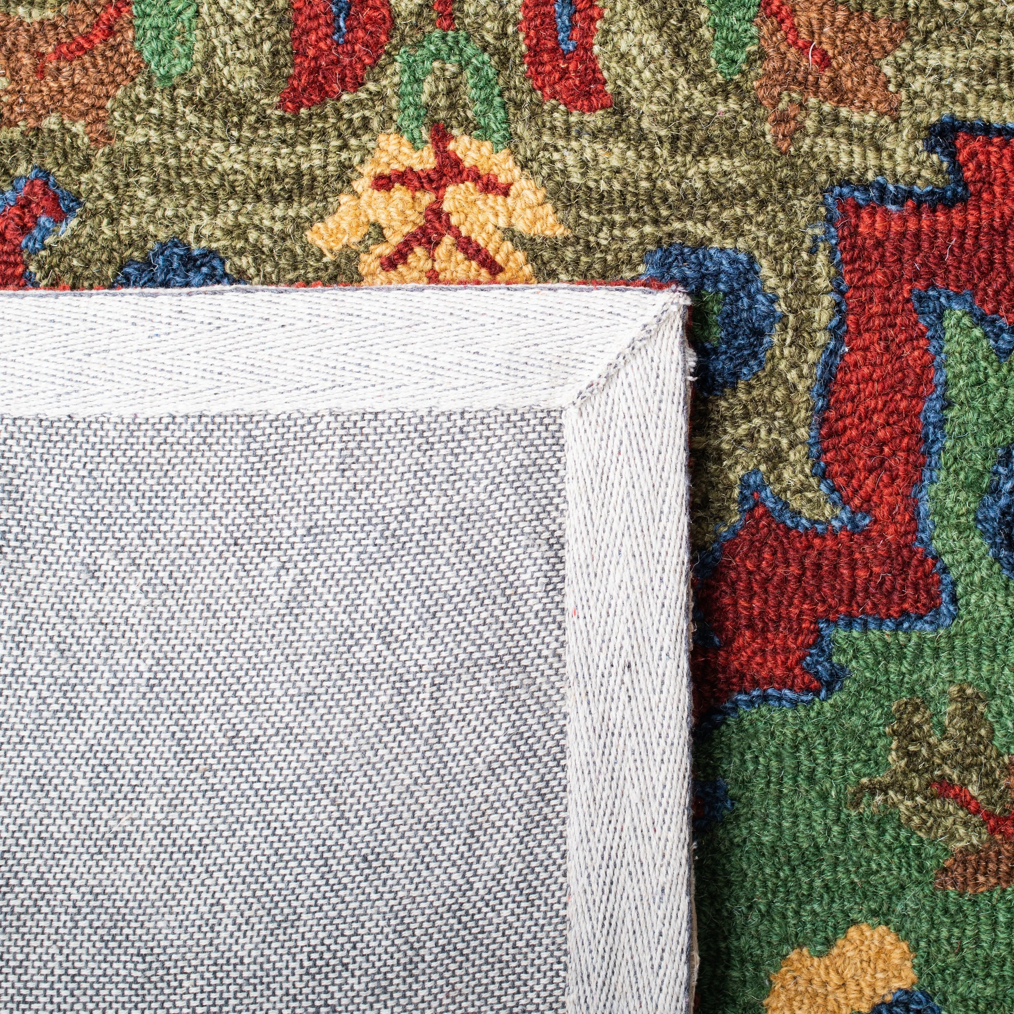 SAFAVIEH Handmade Heritage Faux Bois Traditional Wool Rug