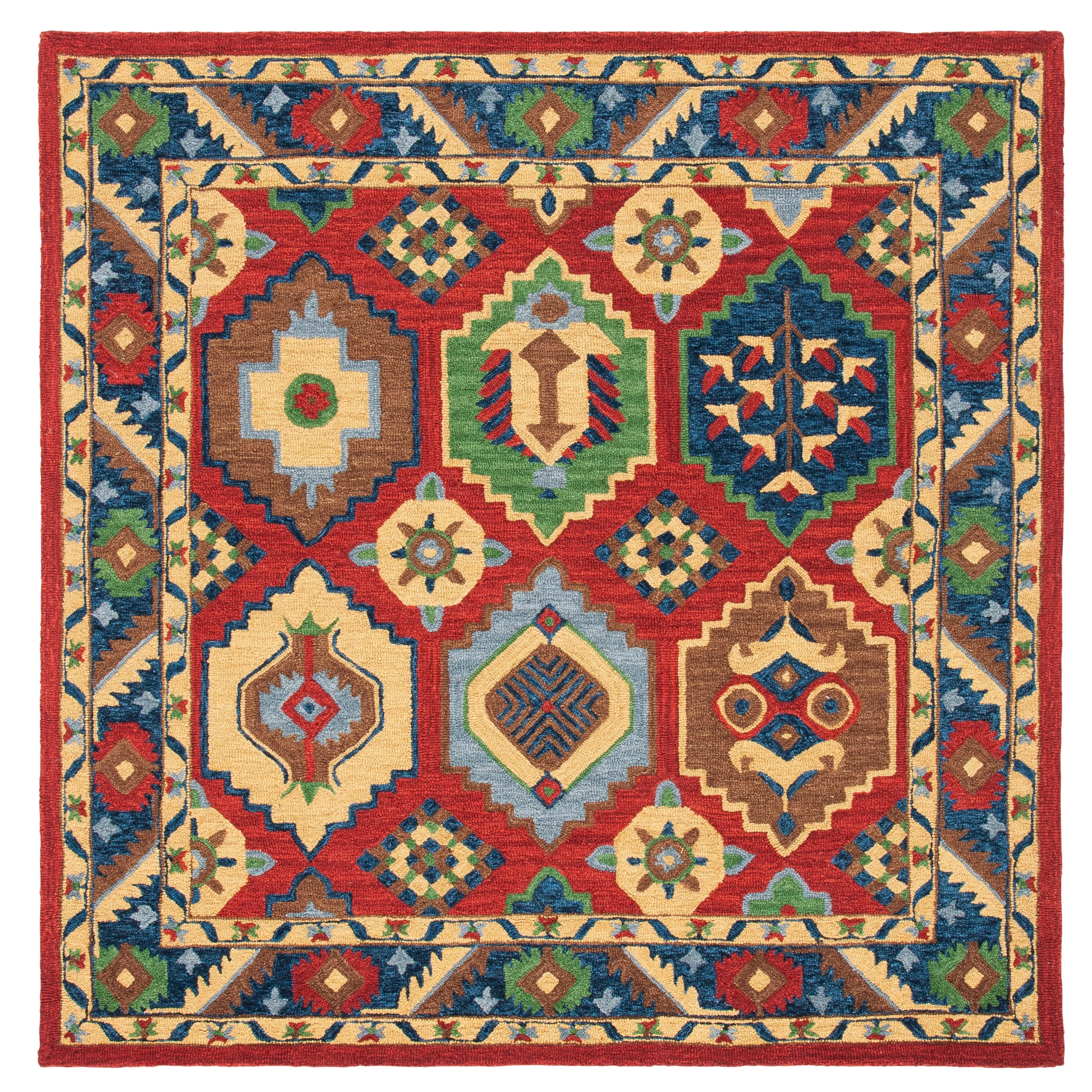 SAFAVIEH Handmade Heritage Grasses Traditional Wool Rug