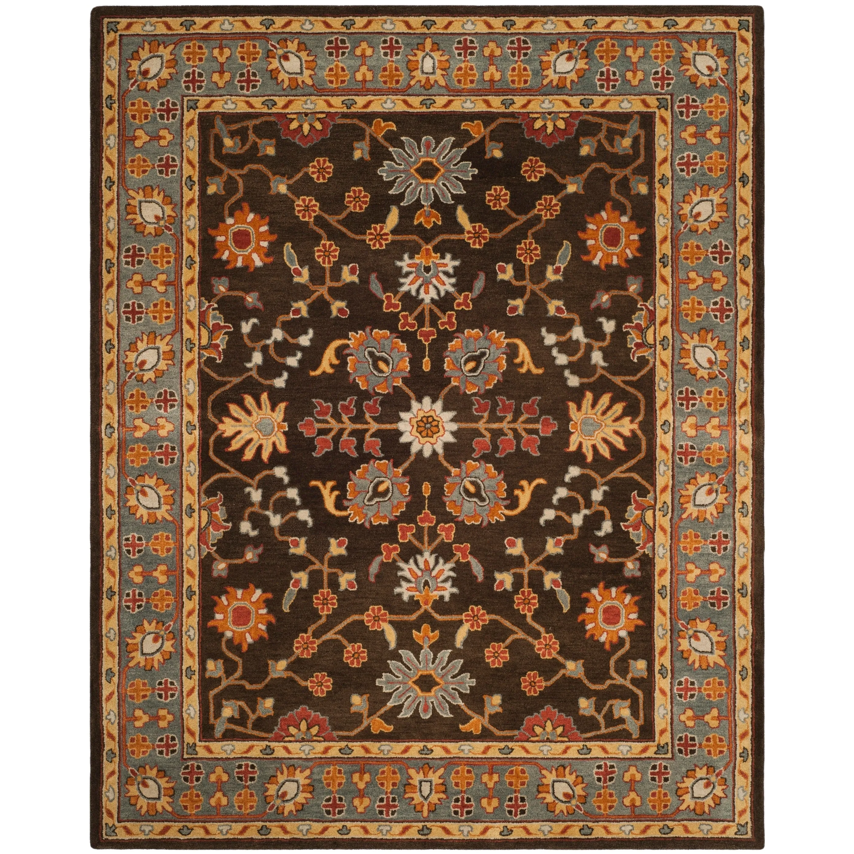 SAFAVIEH Handmade Heritage Ikat Marsh Traditional Oriental Wool Rug