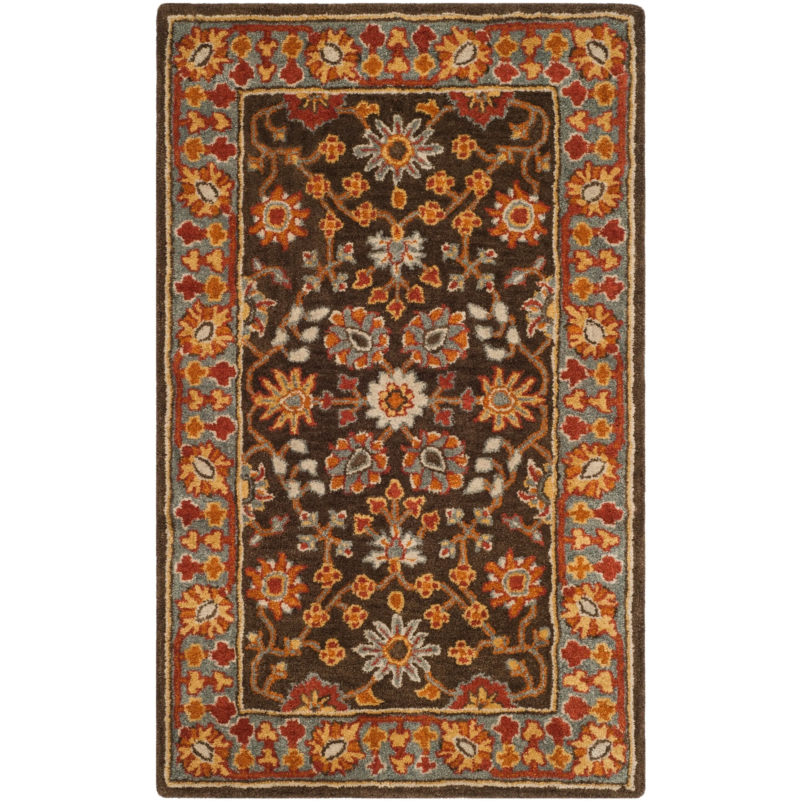 SAFAVIEH Handmade Heritage Ikat Marsh Traditional Oriental Wool Rug