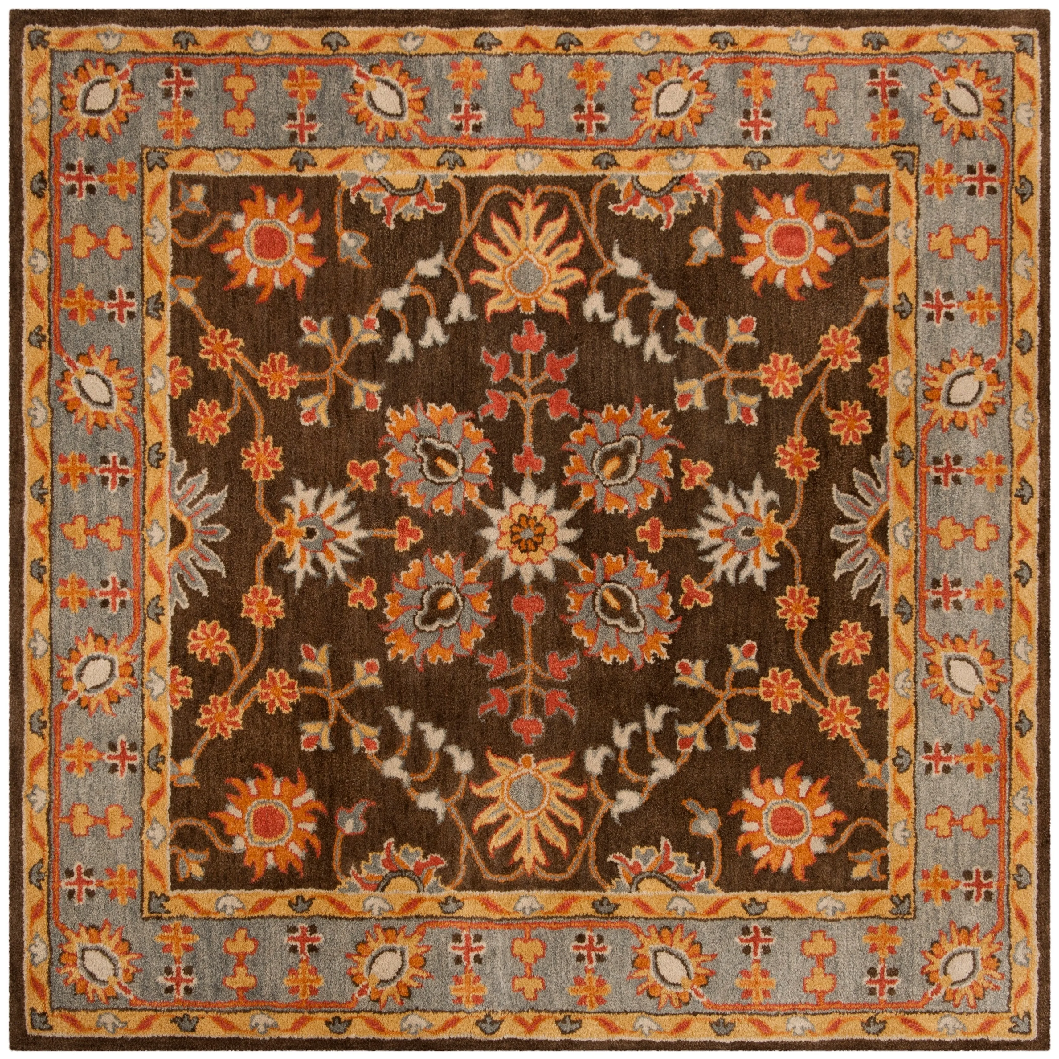 SAFAVIEH Handmade Heritage Ikat Marsh Traditional Oriental Wool Rug