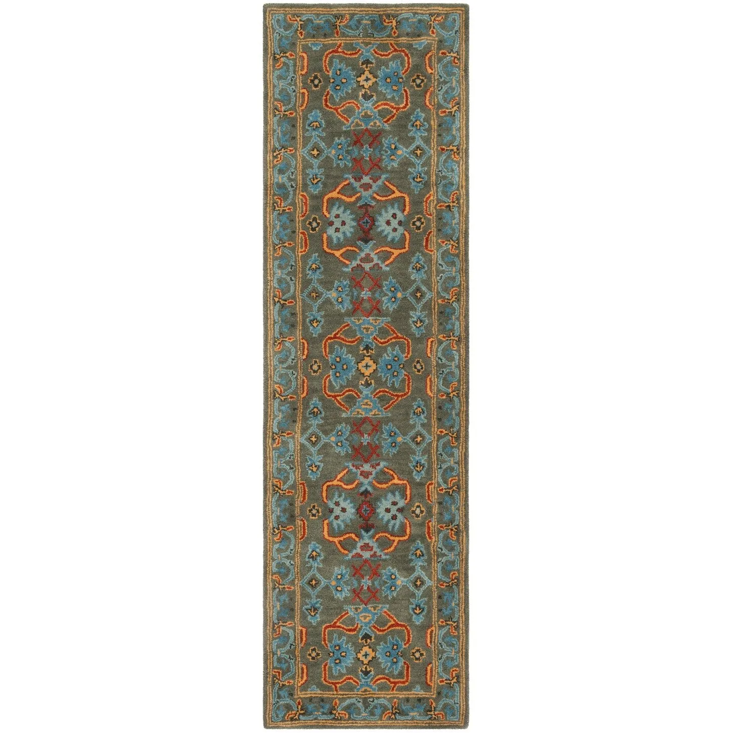 SAFAVIEH Handmade Heritage Ikat Pendant Traditional Oriental Wool Rug