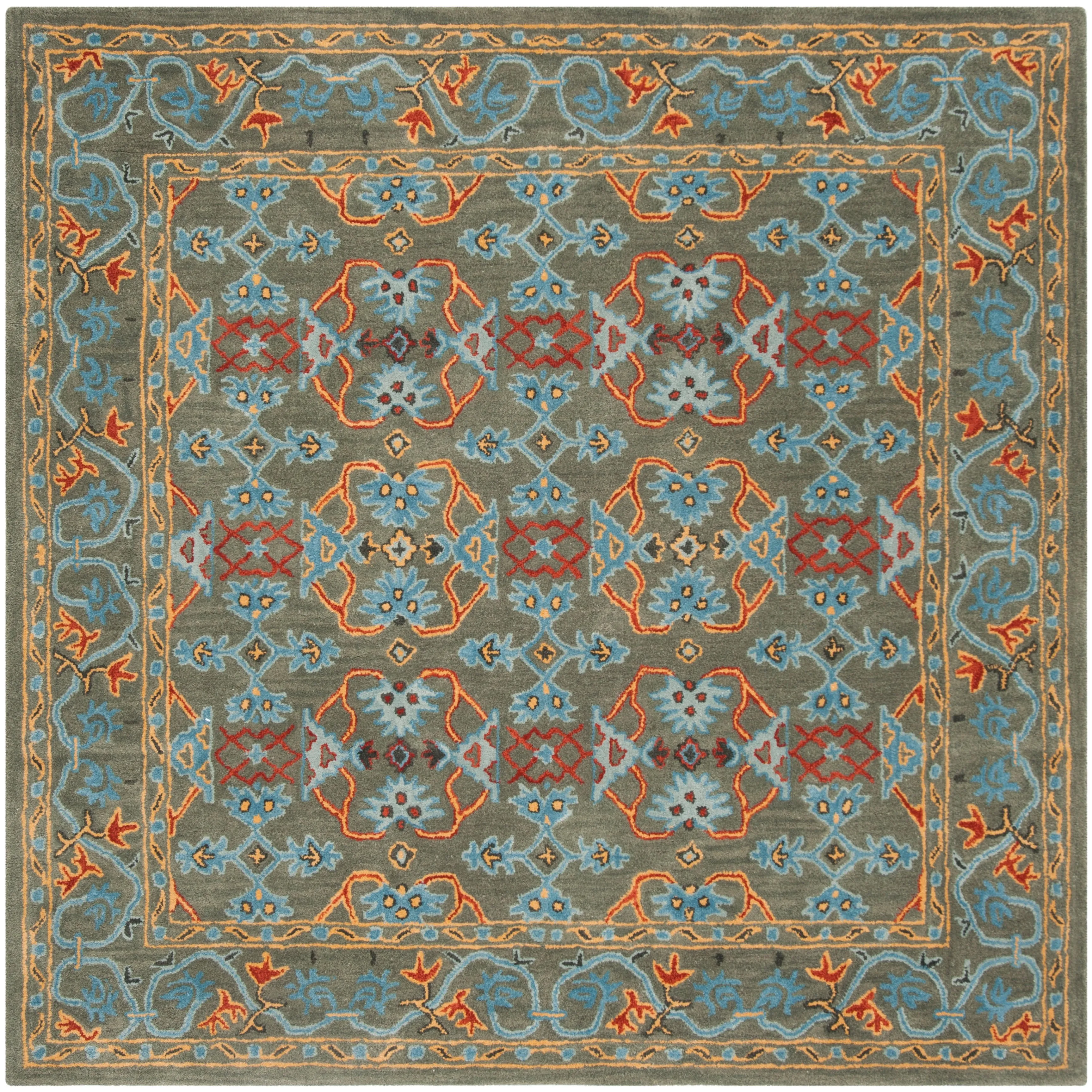 SAFAVIEH Handmade Heritage Ikat Pendant Traditional Oriental Wool Rug