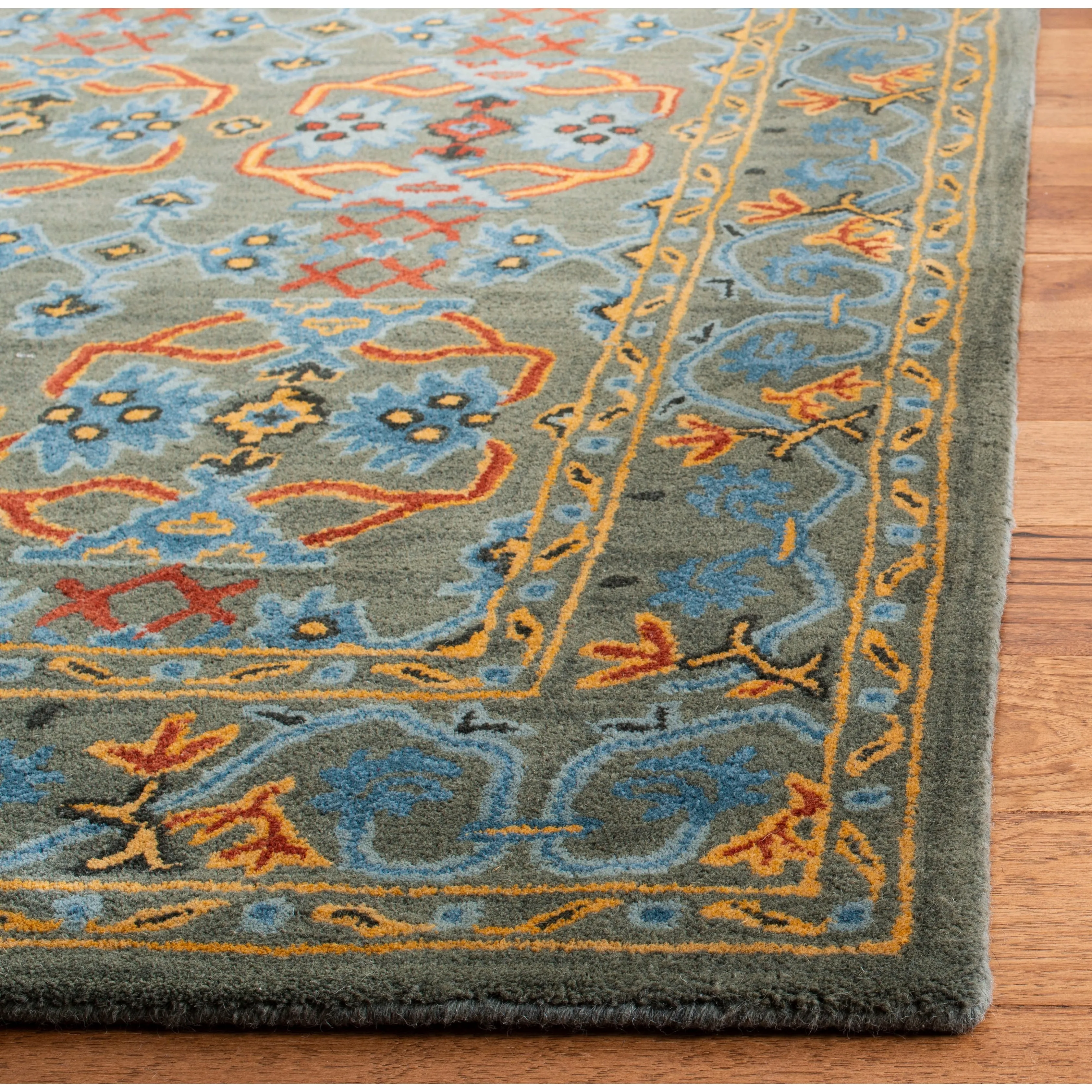 SAFAVIEH Handmade Heritage Ikat Pendant Traditional Oriental Wool Rug