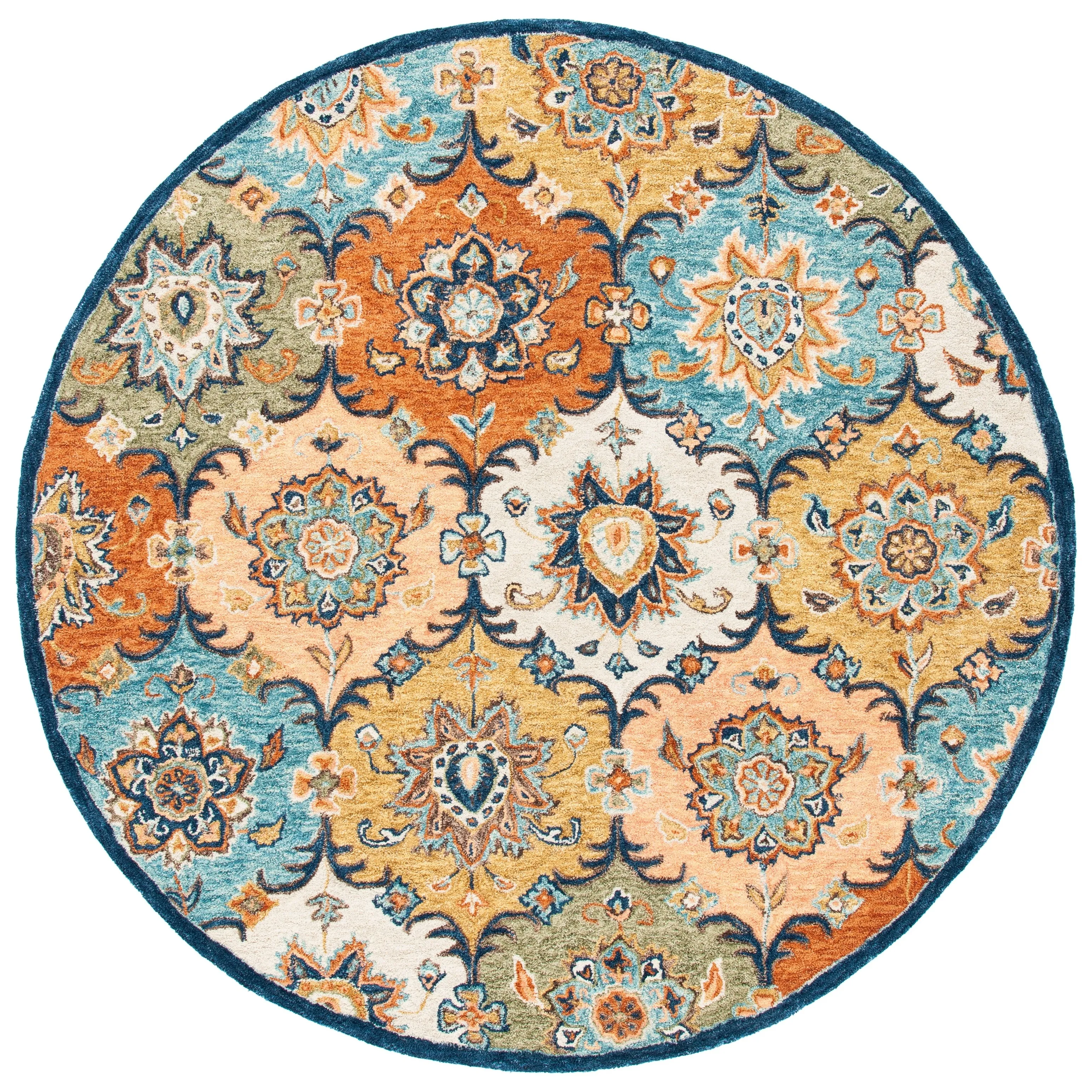 SAFAVIEH Handmade Heritage Medallions Traditional Wool Rug