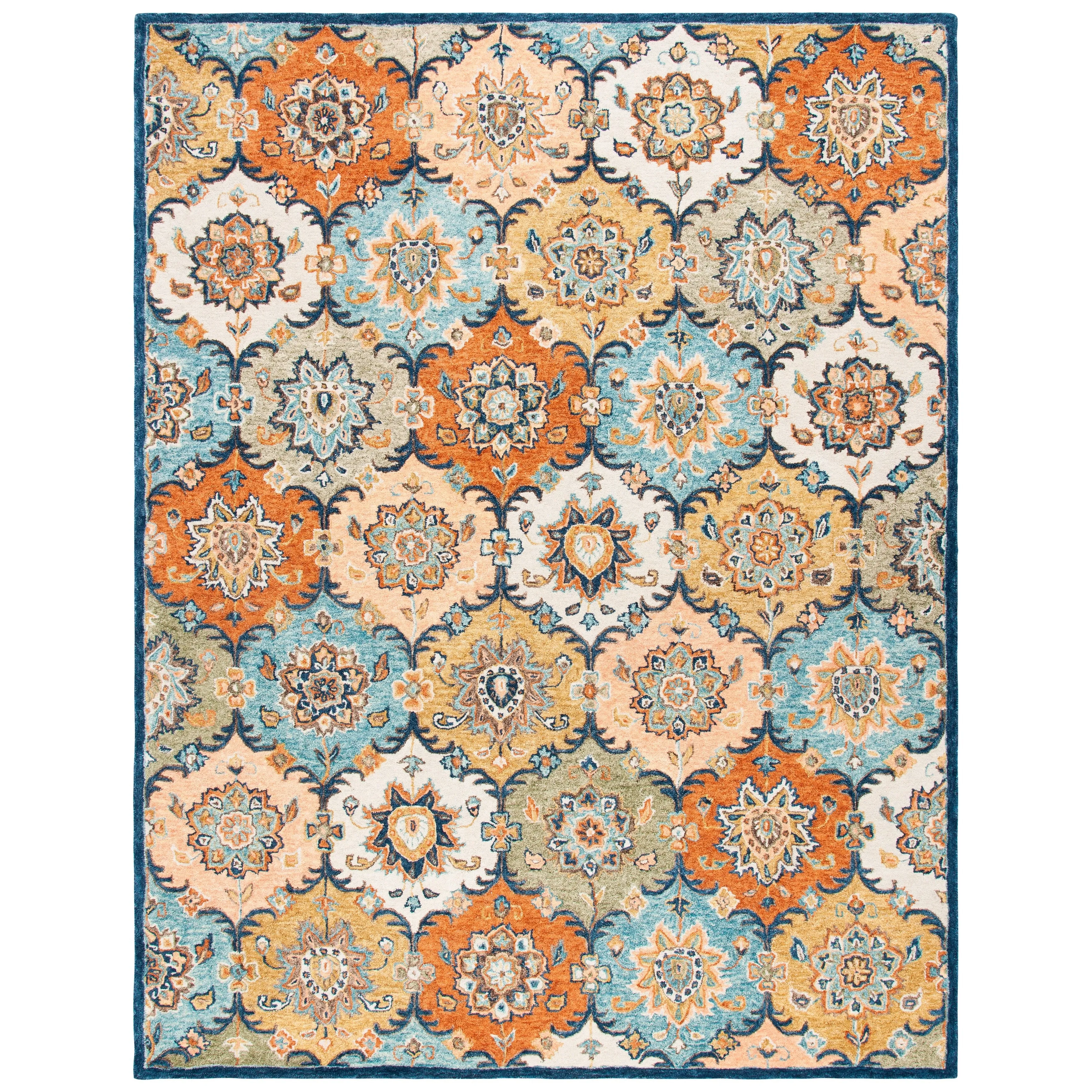 SAFAVIEH Handmade Heritage Medallions Traditional Wool Rug