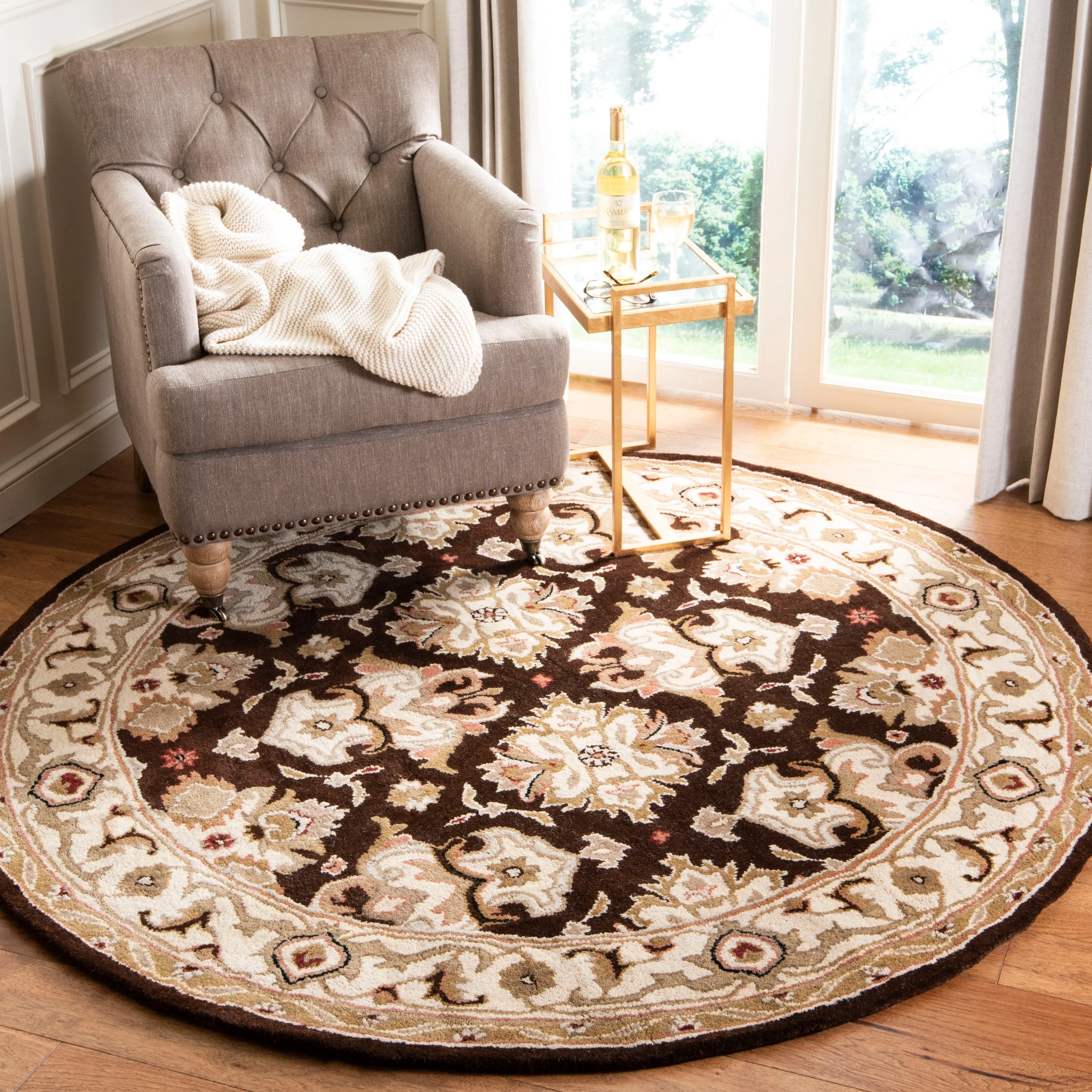 SAFAVIEH Handmade Heritage Ogee Dot Traditional Oriental Wool Rug