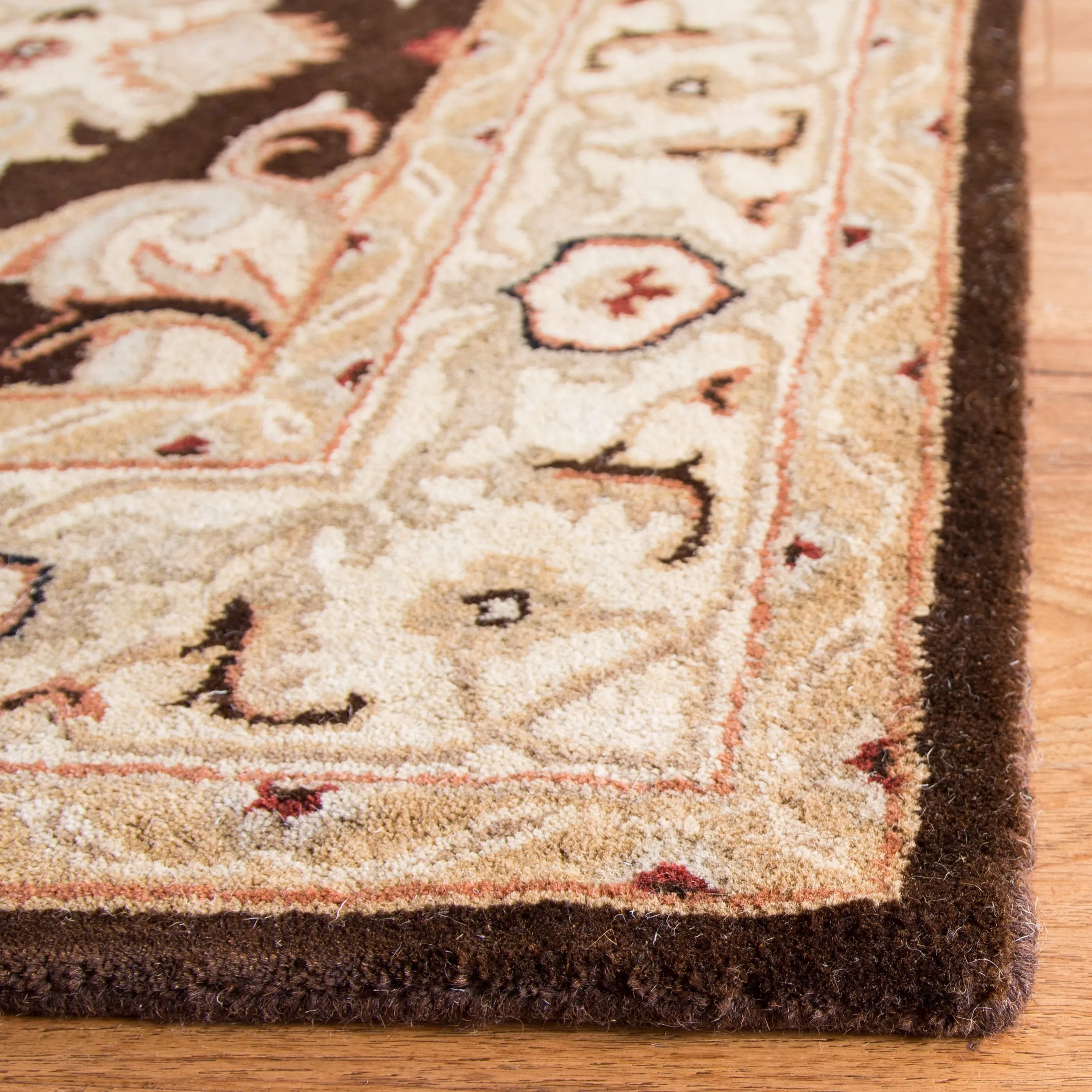 SAFAVIEH Handmade Heritage Ogee Dot Traditional Oriental Wool Rug