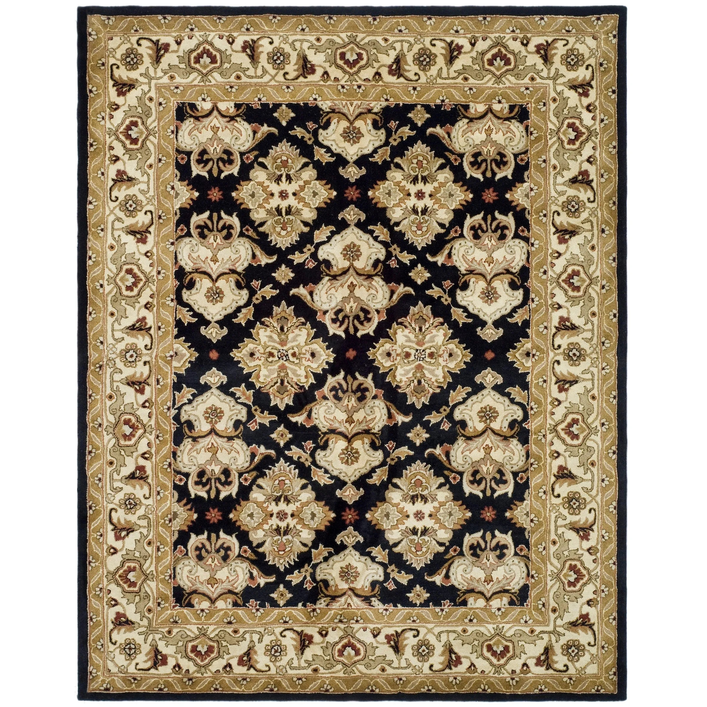 SAFAVIEH Handmade Heritage Ogee Dot Traditional Oriental Wool Rug