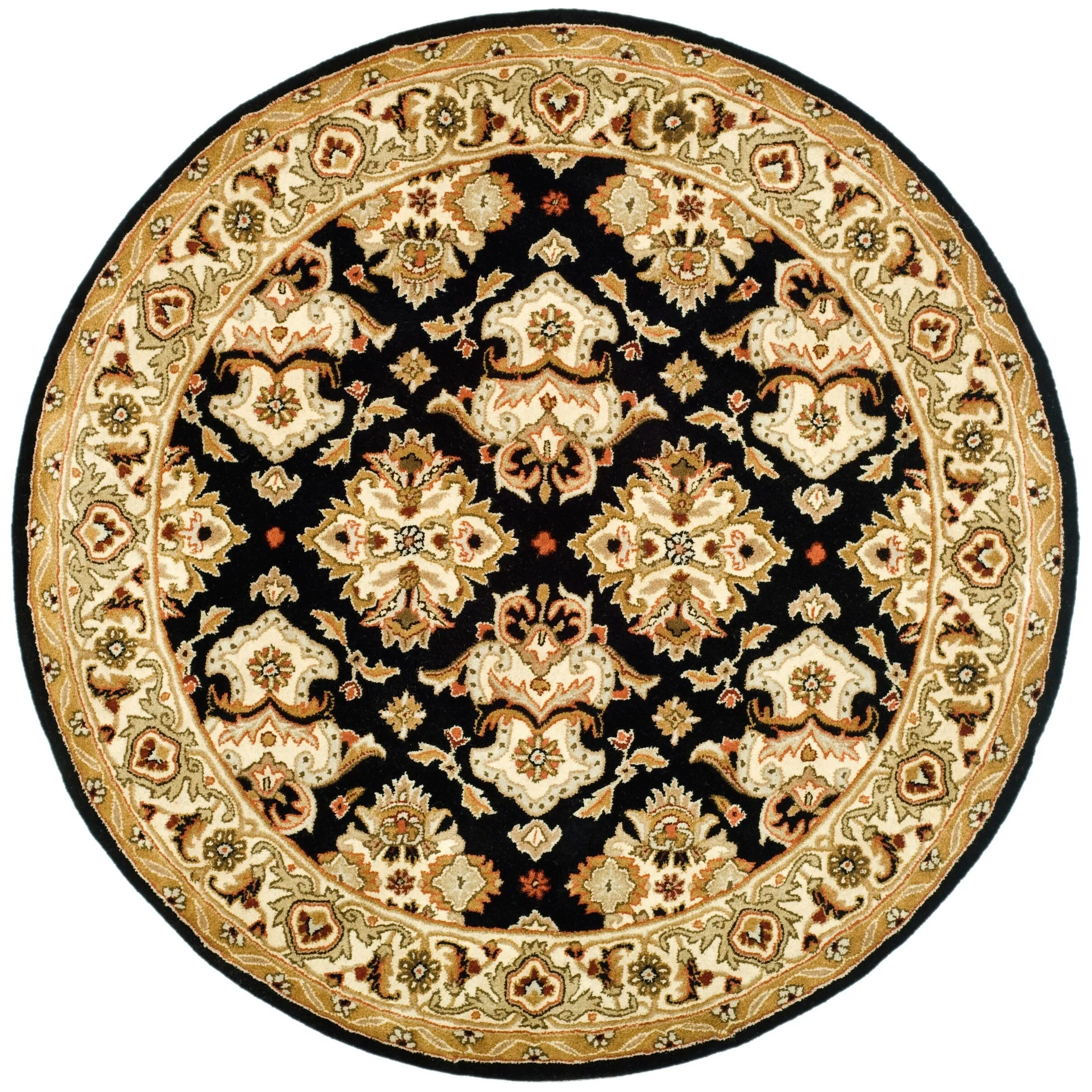 SAFAVIEH Handmade Heritage Ogee Dot Traditional Oriental Wool Rug