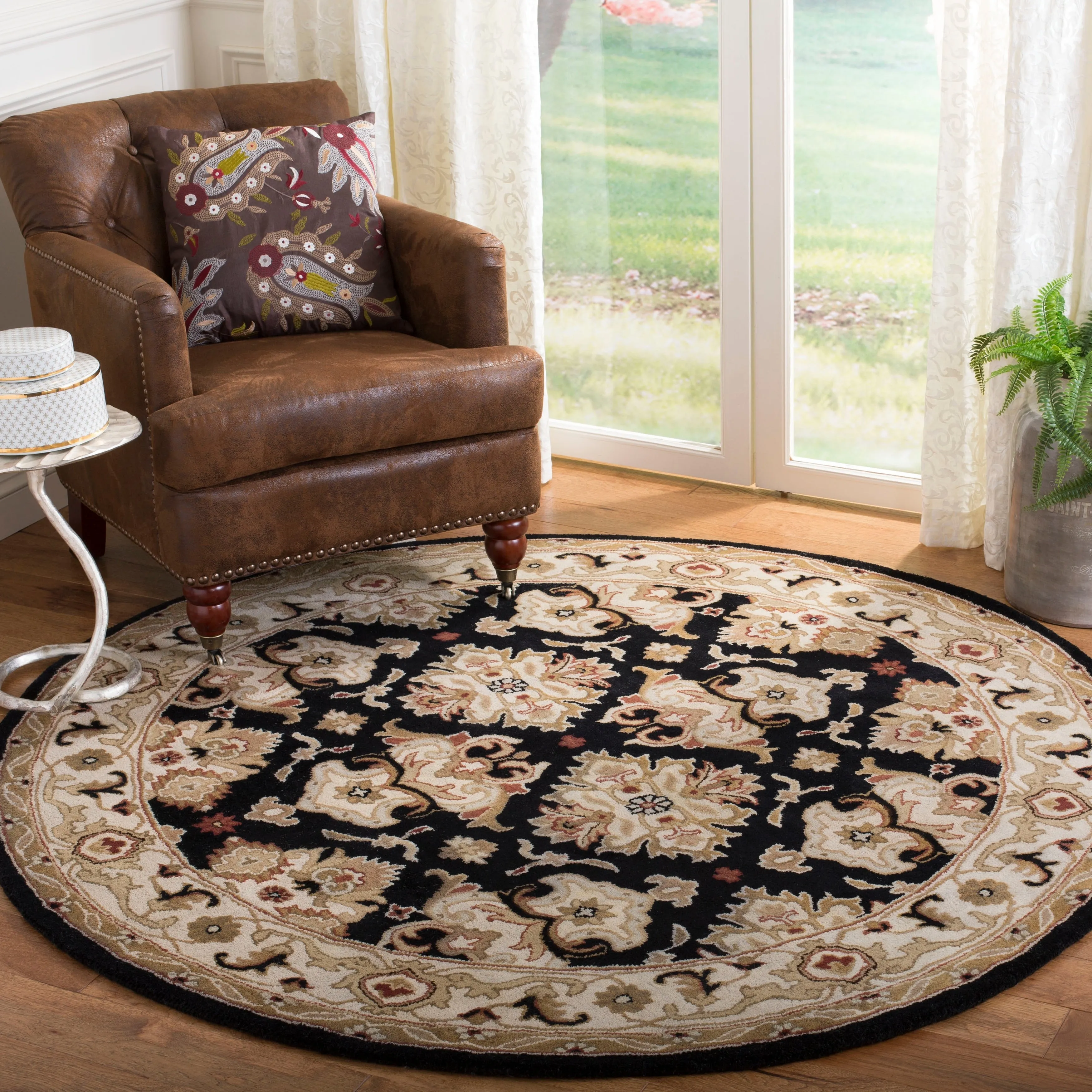 SAFAVIEH Handmade Heritage Ogee Dot Traditional Oriental Wool Rug