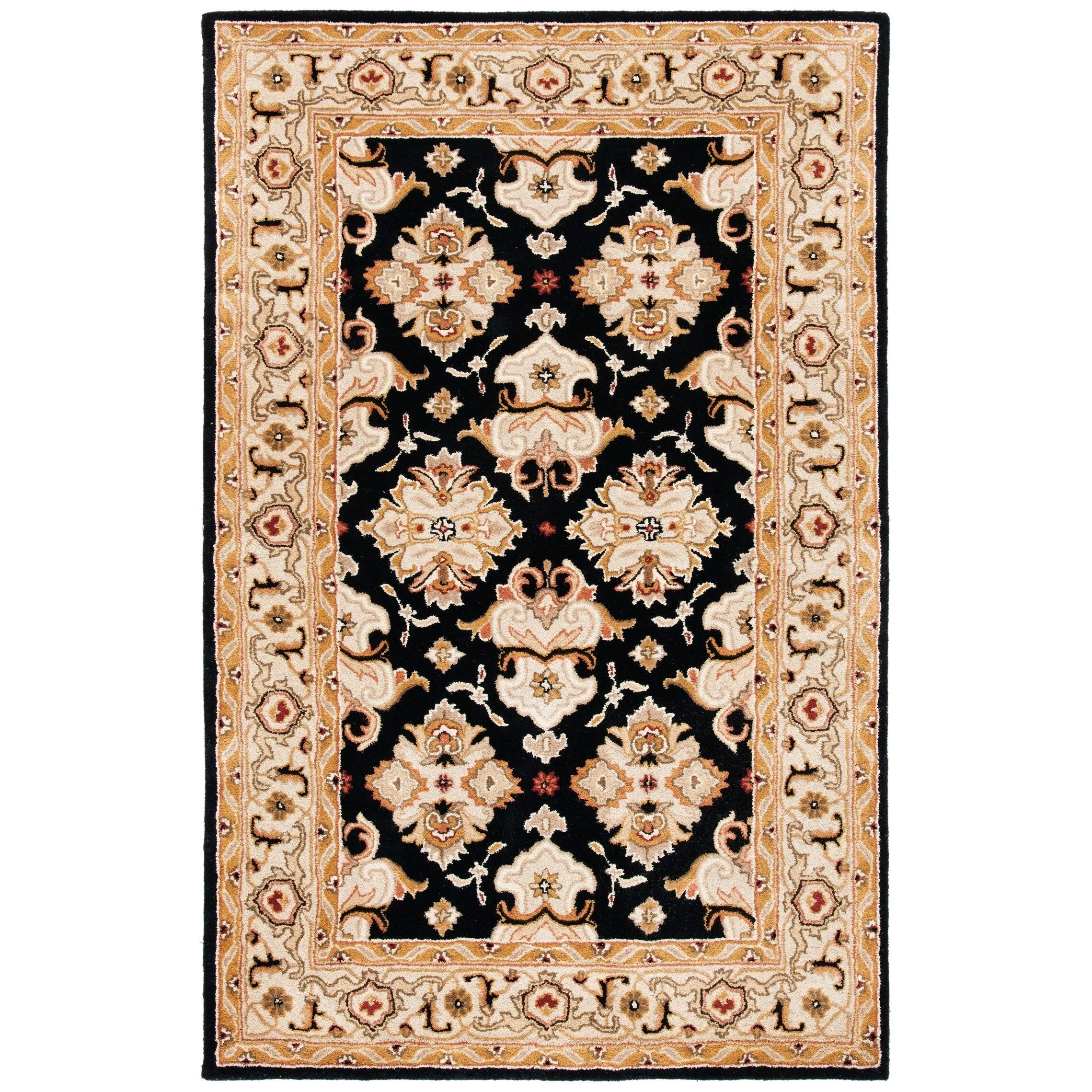 SAFAVIEH Handmade Heritage Ogee Dot Traditional Oriental Wool Rug