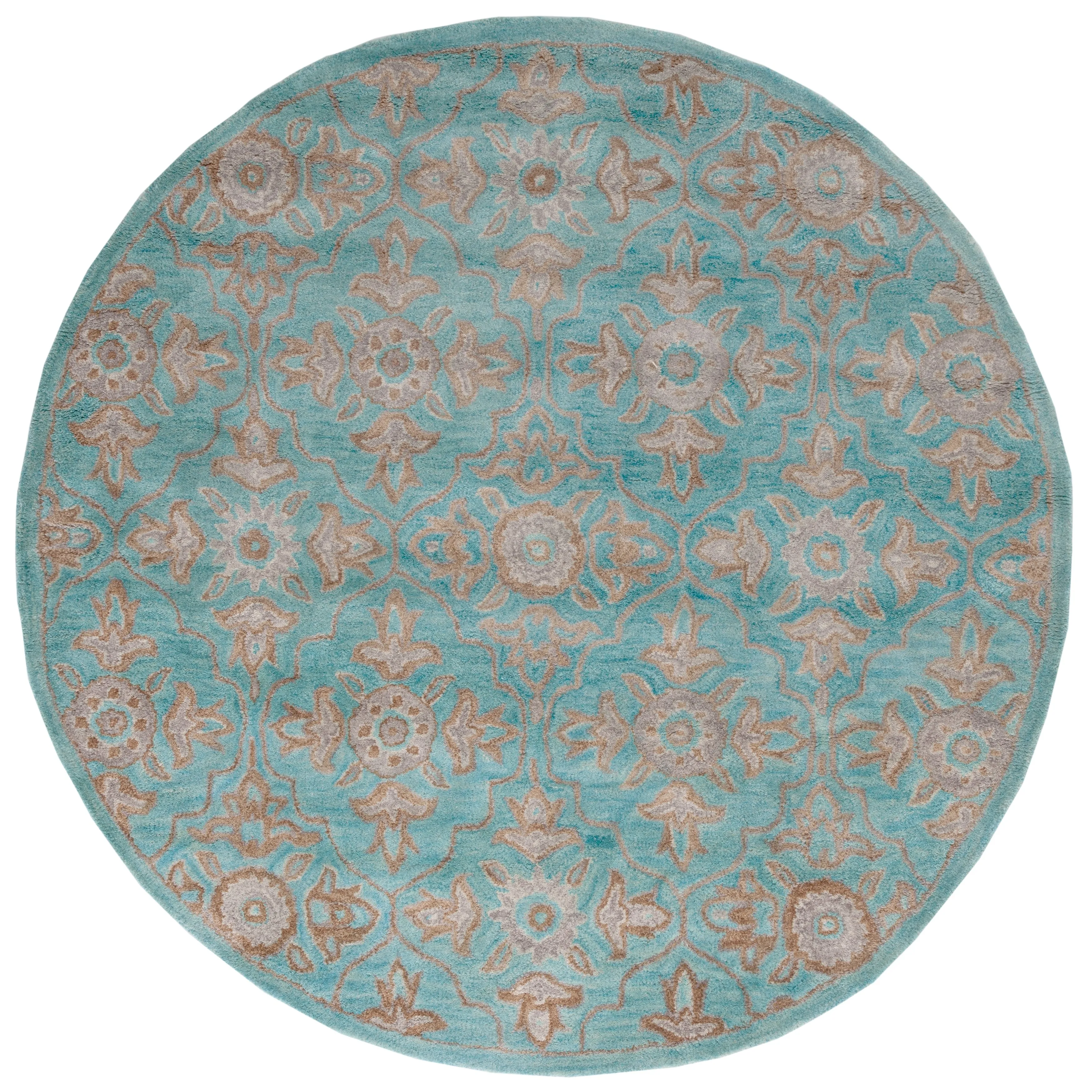 SAFAVIEH Handmade Heritage Peony Damask Traditional Oriental Wool Rug