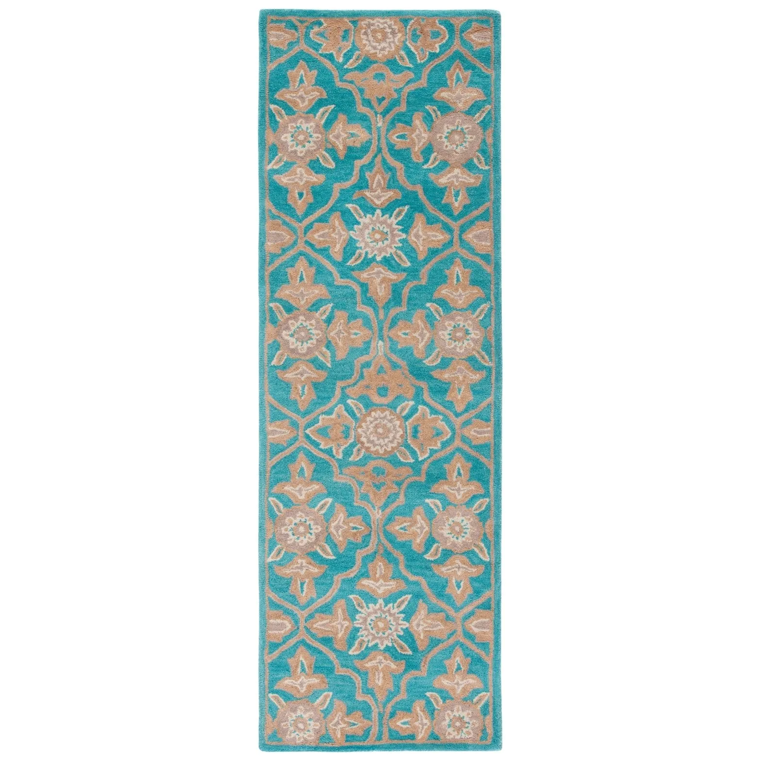 SAFAVIEH Handmade Heritage Peony Damask Traditional Oriental Wool Rug