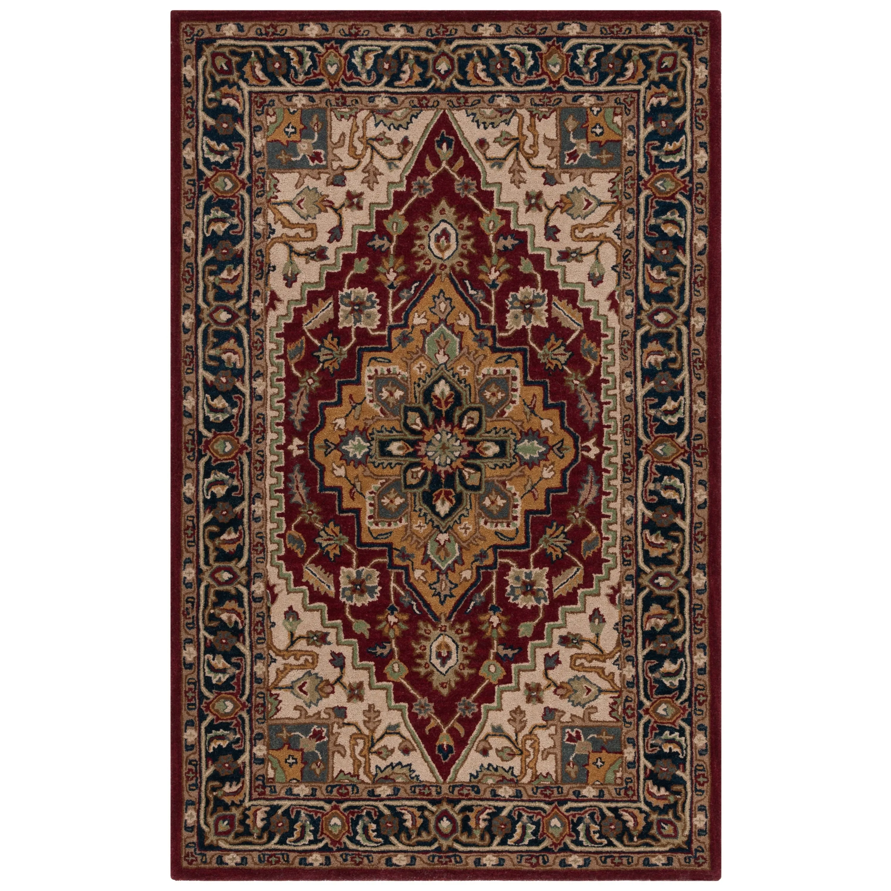SAFAVIEH Handmade Heritage Tieneke Traditional Wool Rug