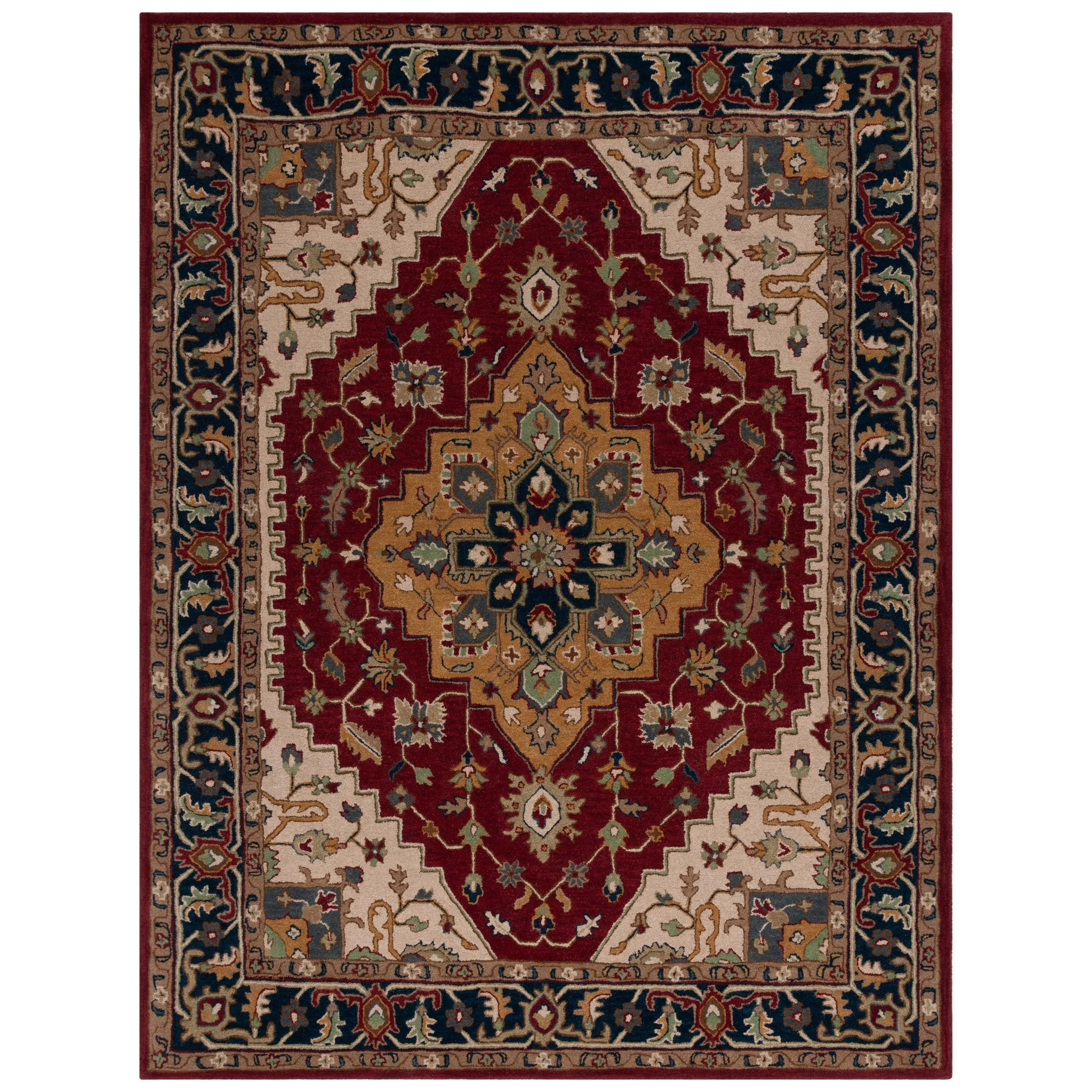 SAFAVIEH Handmade Heritage Tieneke Traditional Wool Rug