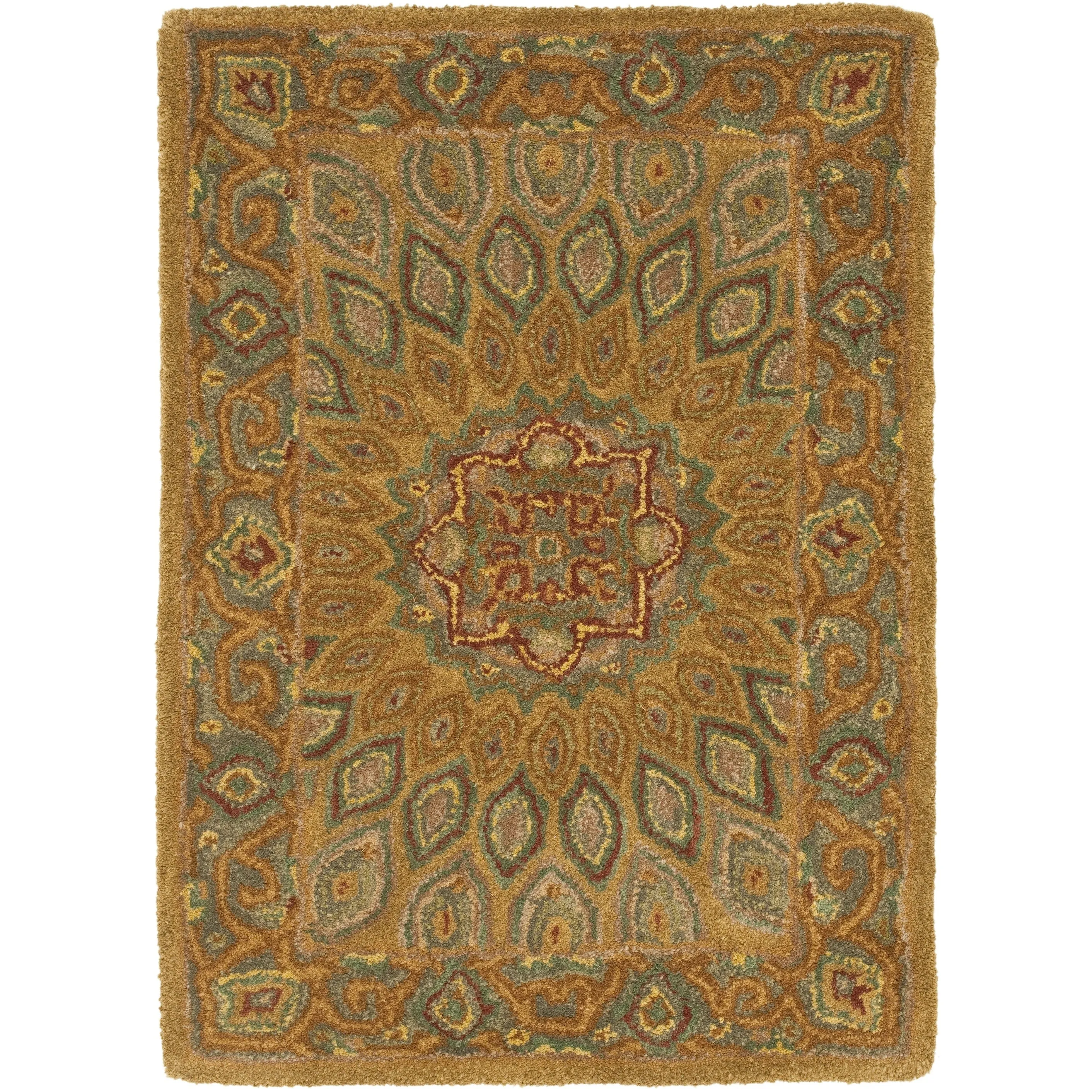 SAFAVIEH Handmade Heritage Wayfarer Traditional Oriental Wool Rug