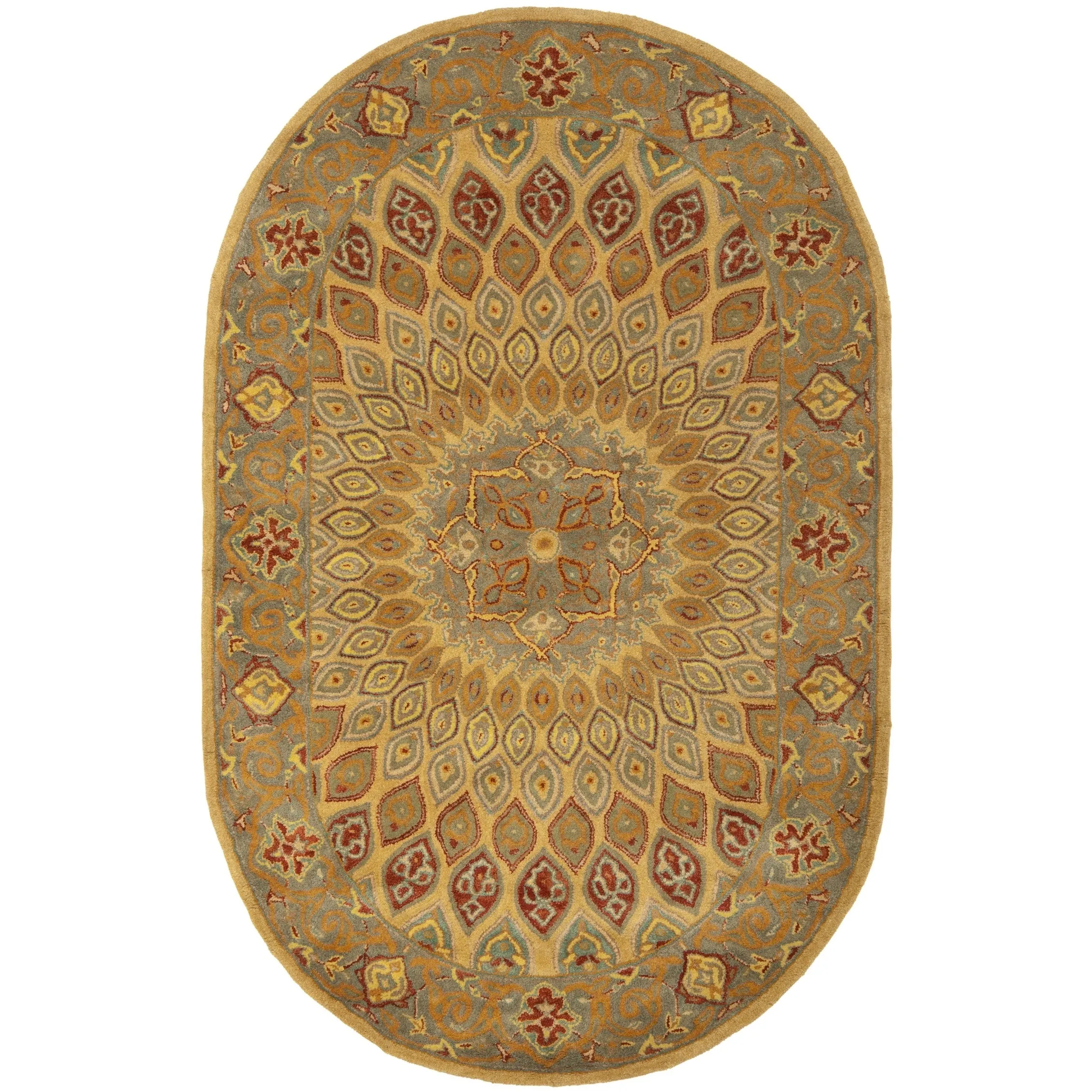 SAFAVIEH Handmade Heritage Wayfarer Traditional Oriental Wool Rug