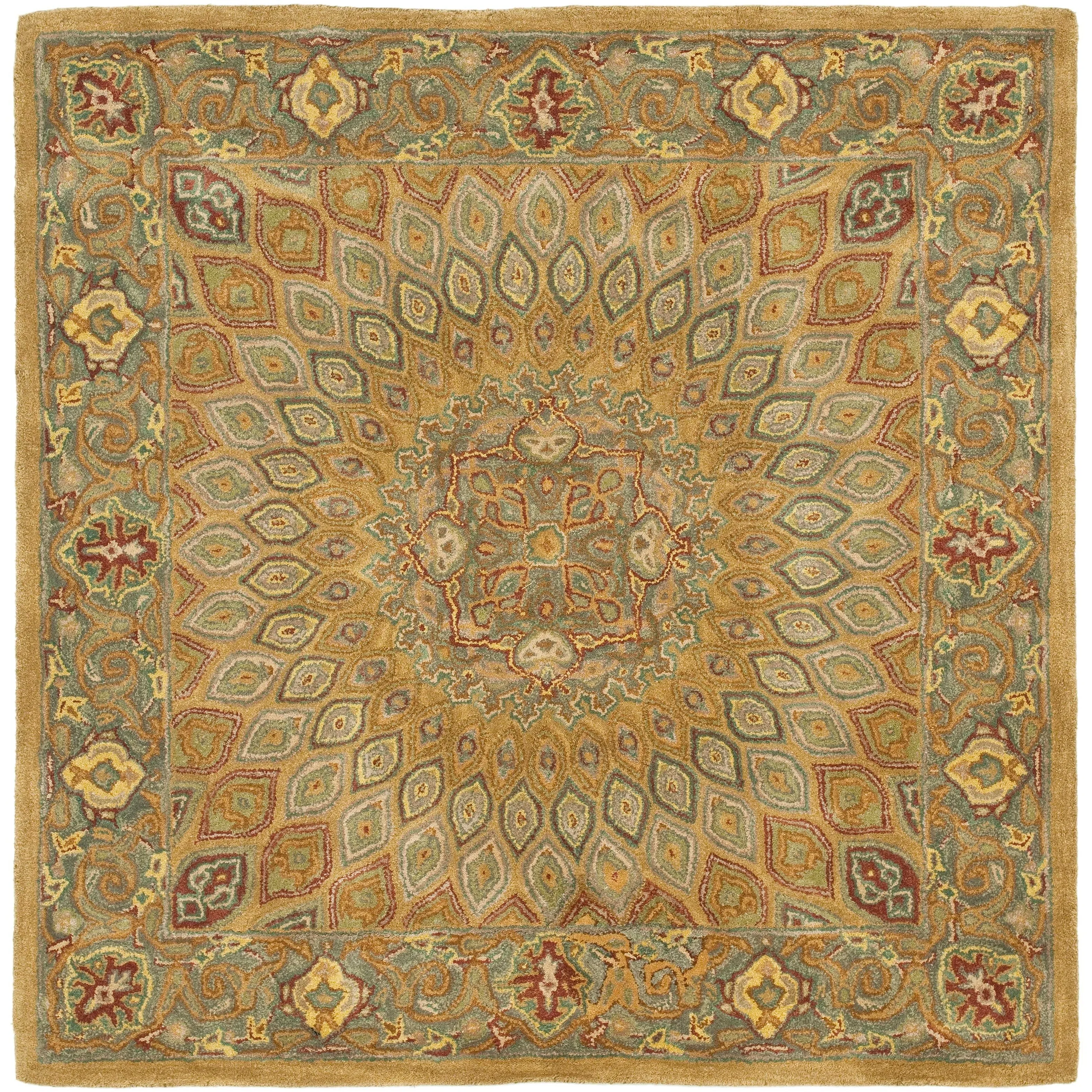 SAFAVIEH Handmade Heritage Wayfarer Traditional Oriental Wool Rug