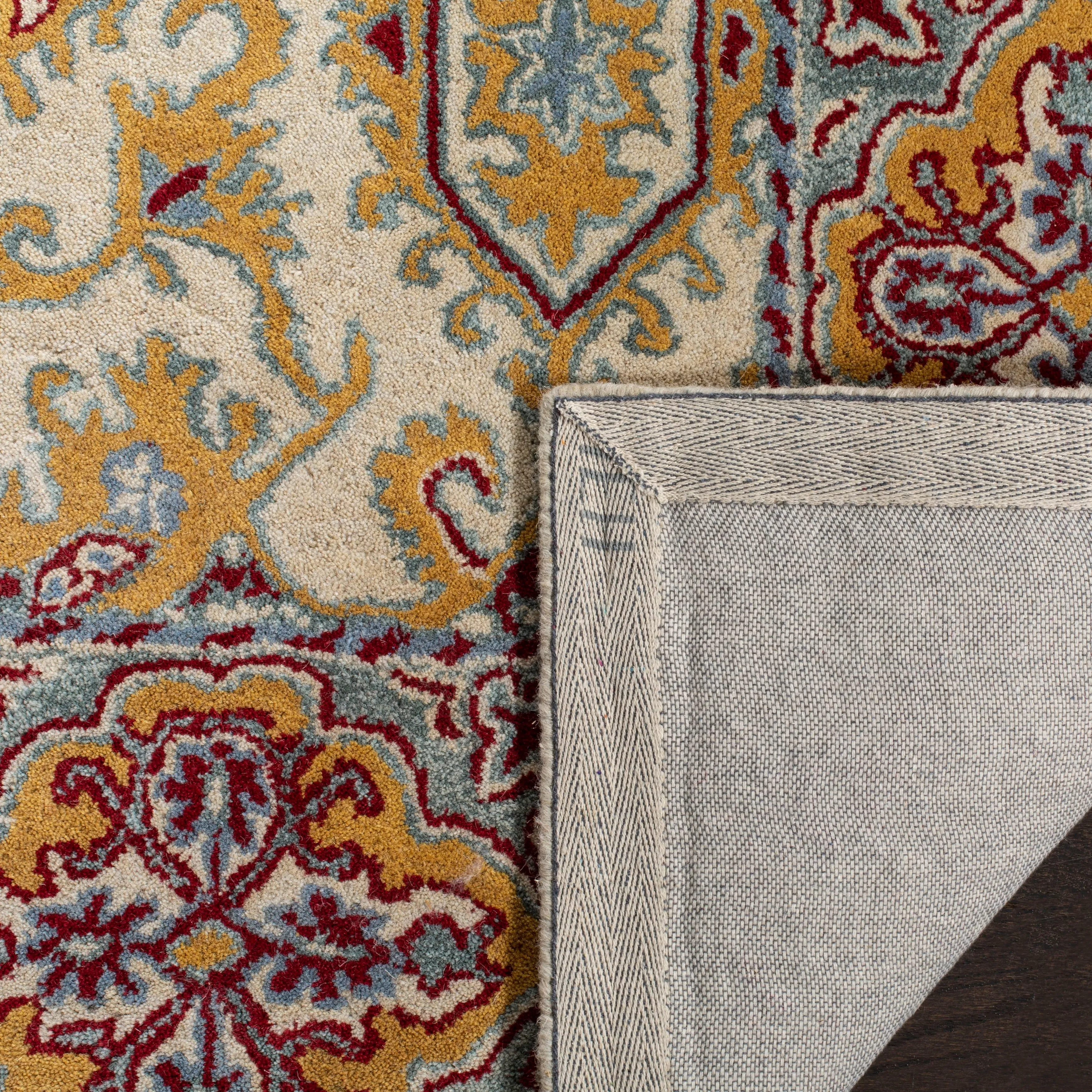 SAFAVIEH Handmade Heritage Wildfire Traditional Oriental Wool Rug
