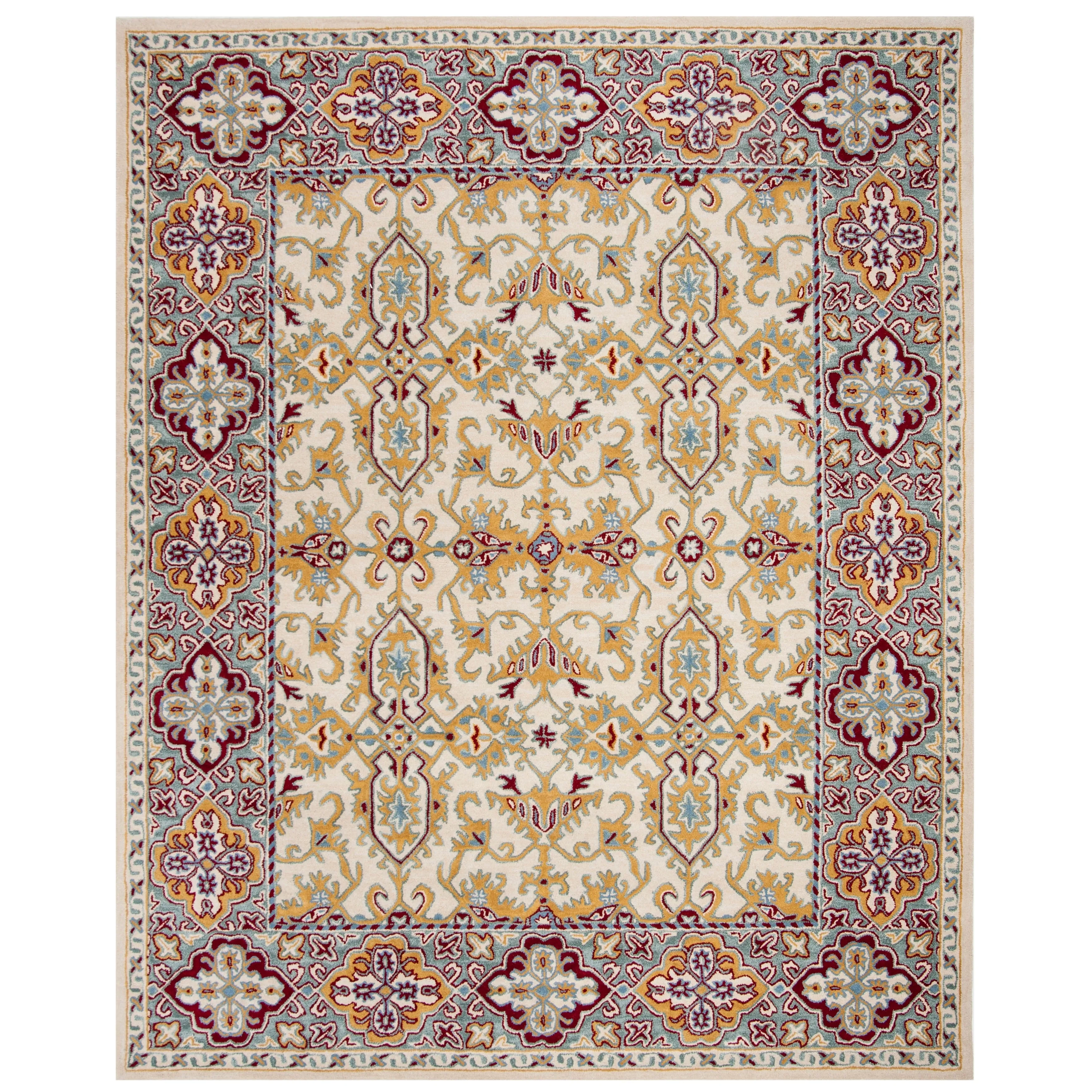 SAFAVIEH Handmade Heritage Wildfire Traditional Oriental Wool Rug
