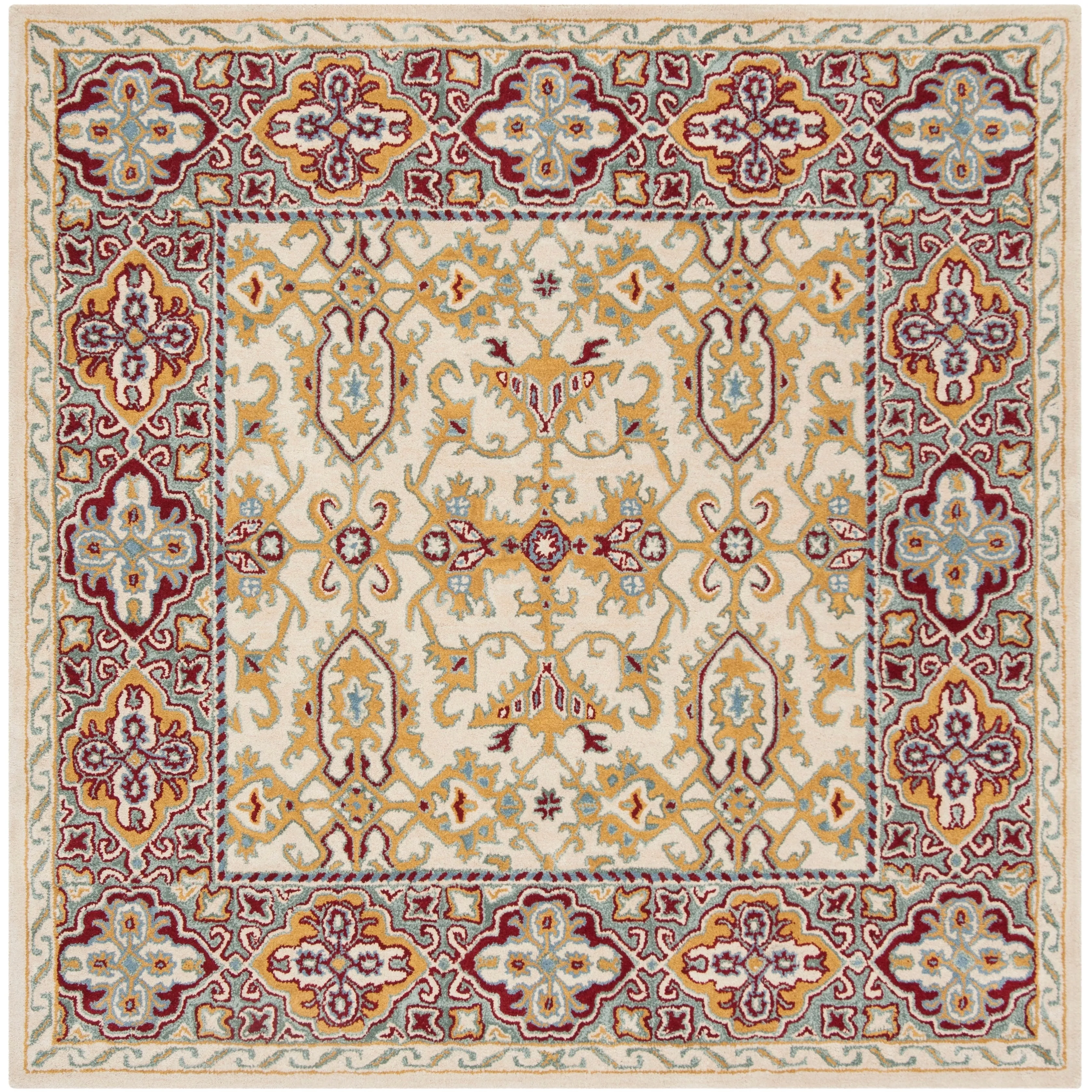 SAFAVIEH Handmade Heritage Wildfire Traditional Oriental Wool Rug