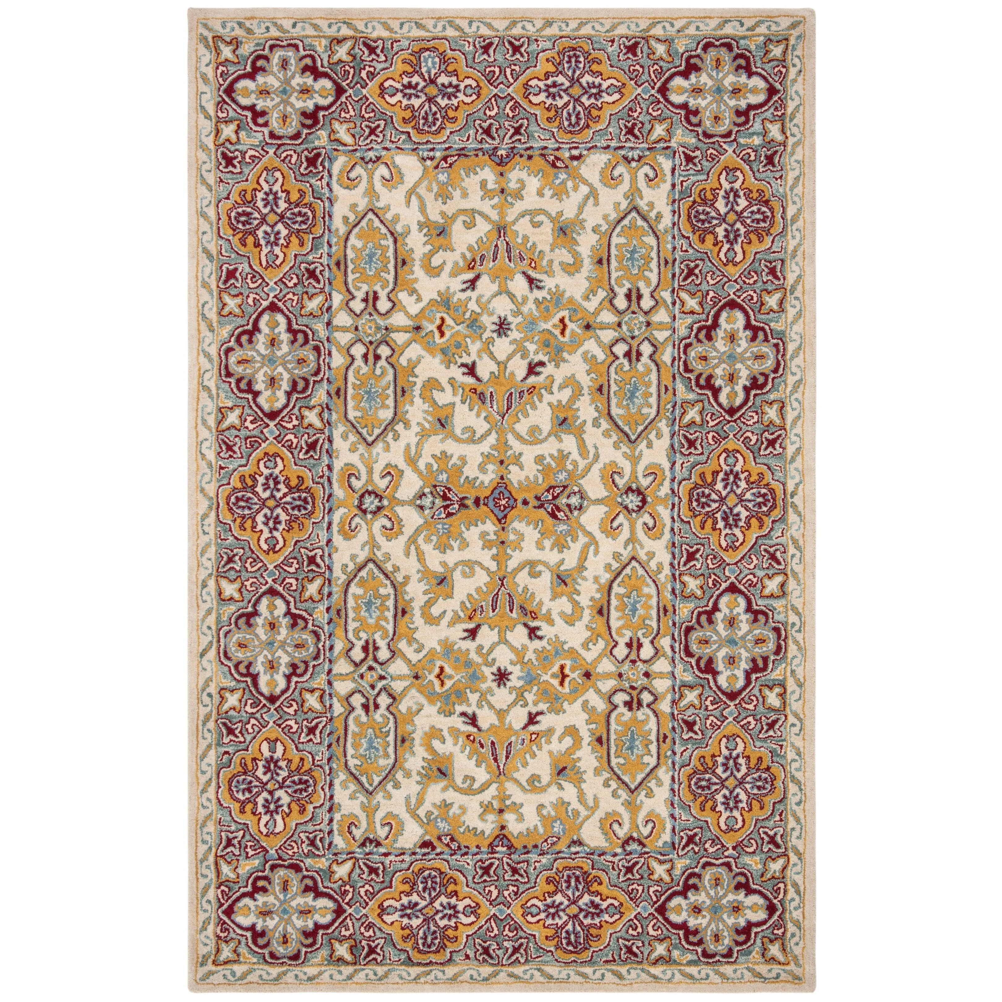 SAFAVIEH Handmade Heritage Wildfire Traditional Oriental Wool Rug