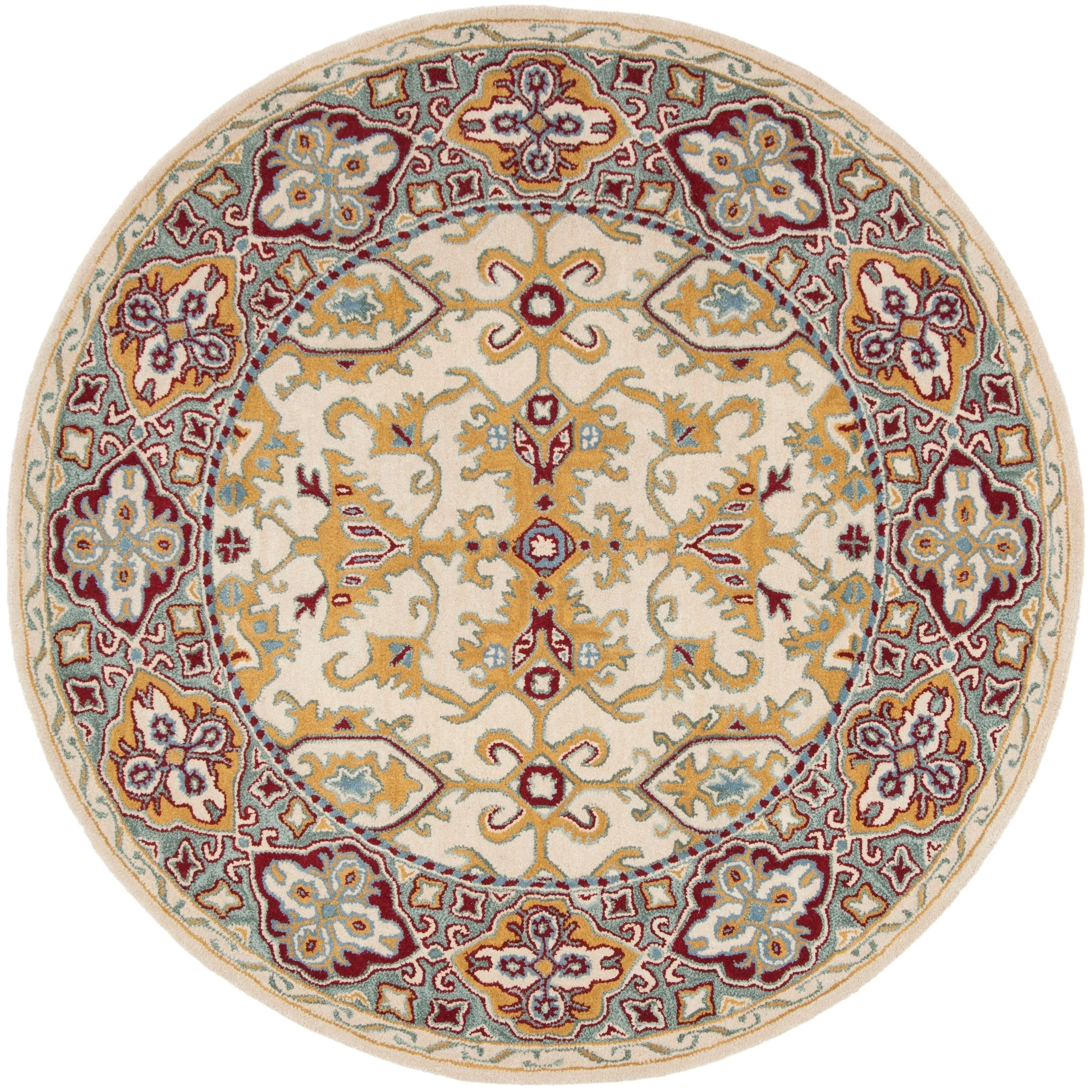 SAFAVIEH Handmade Heritage Wildfire Traditional Oriental Wool Rug