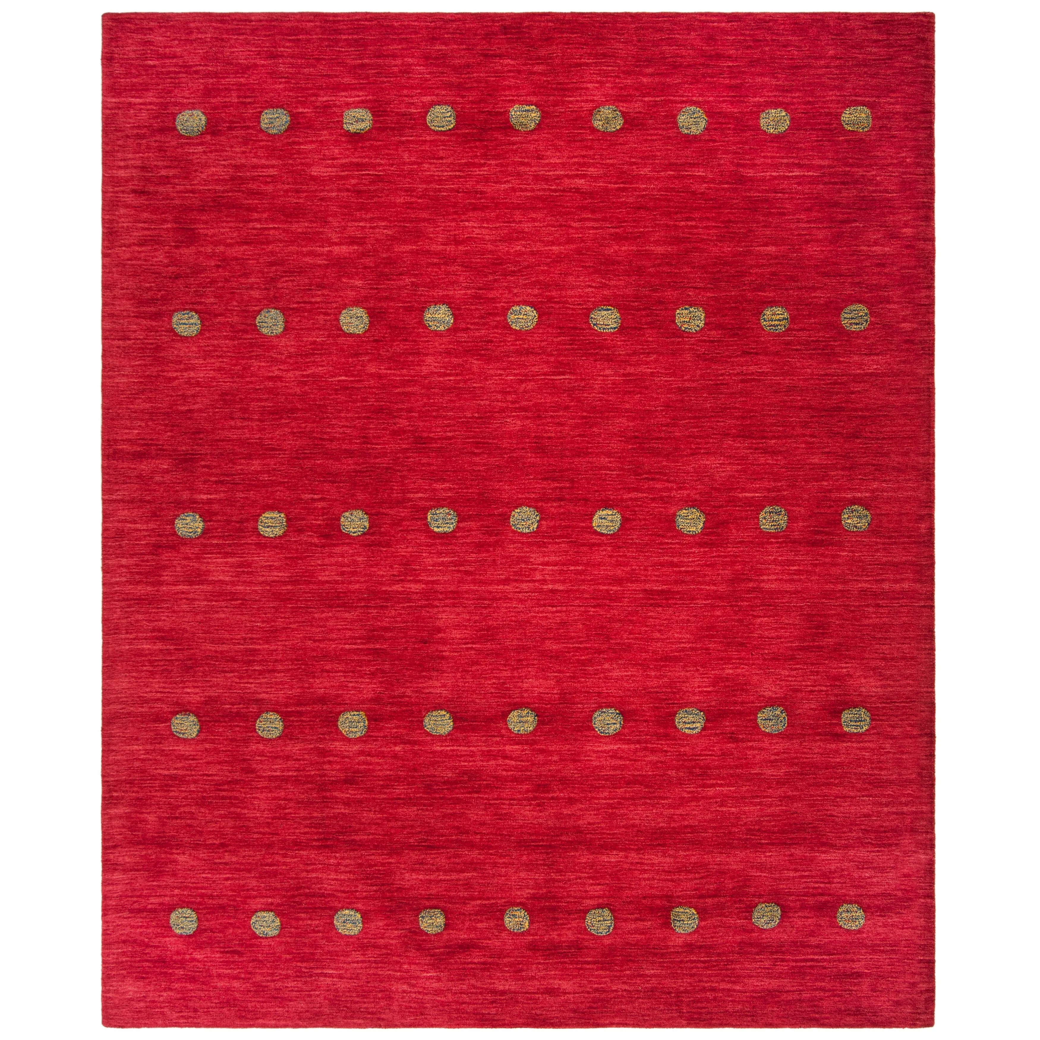 SAFAVIEH Handmade Himalaya Poppy Glossary Modern Wool Rug