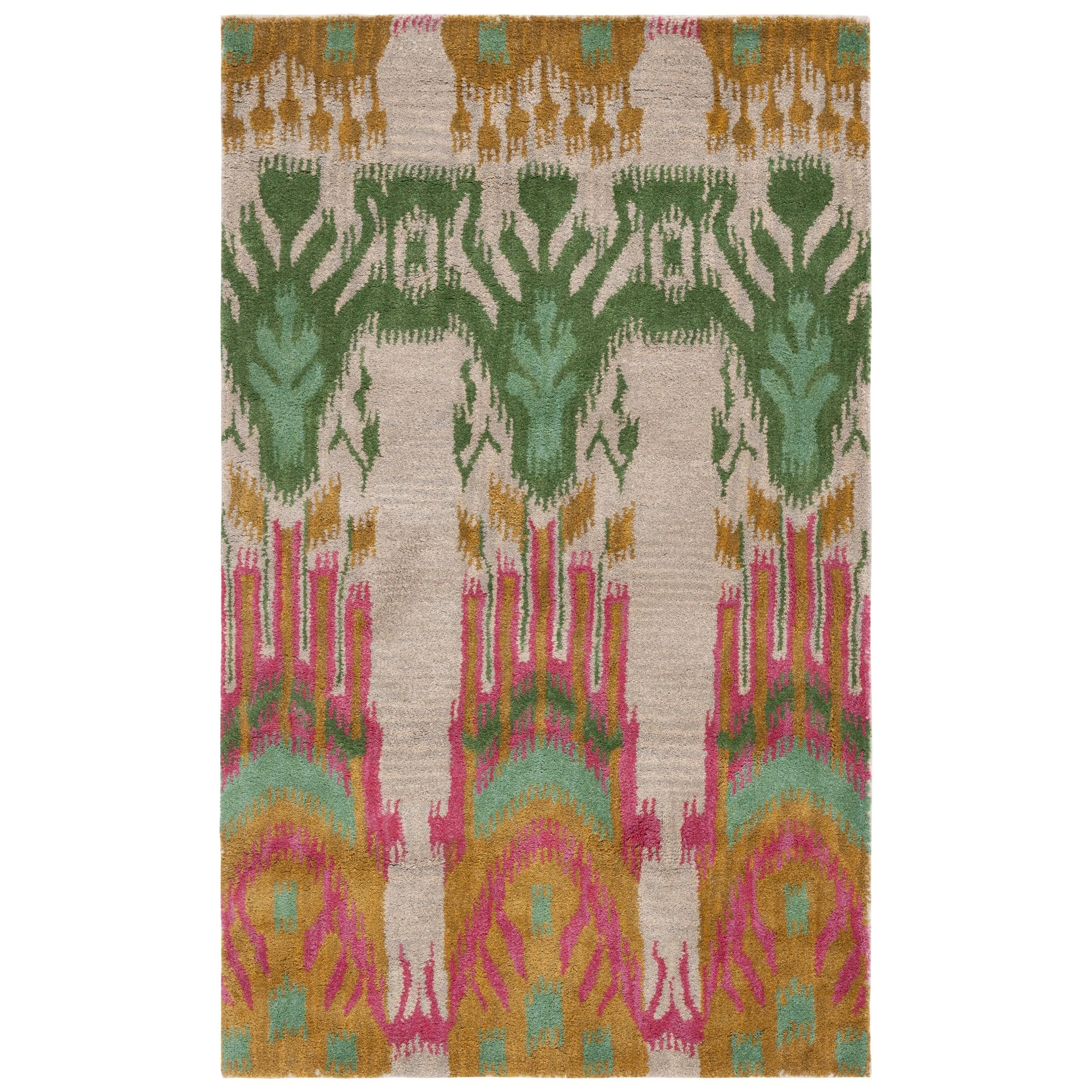SAFAVIEH Handmade Ikat Audna Modern Wool Rug