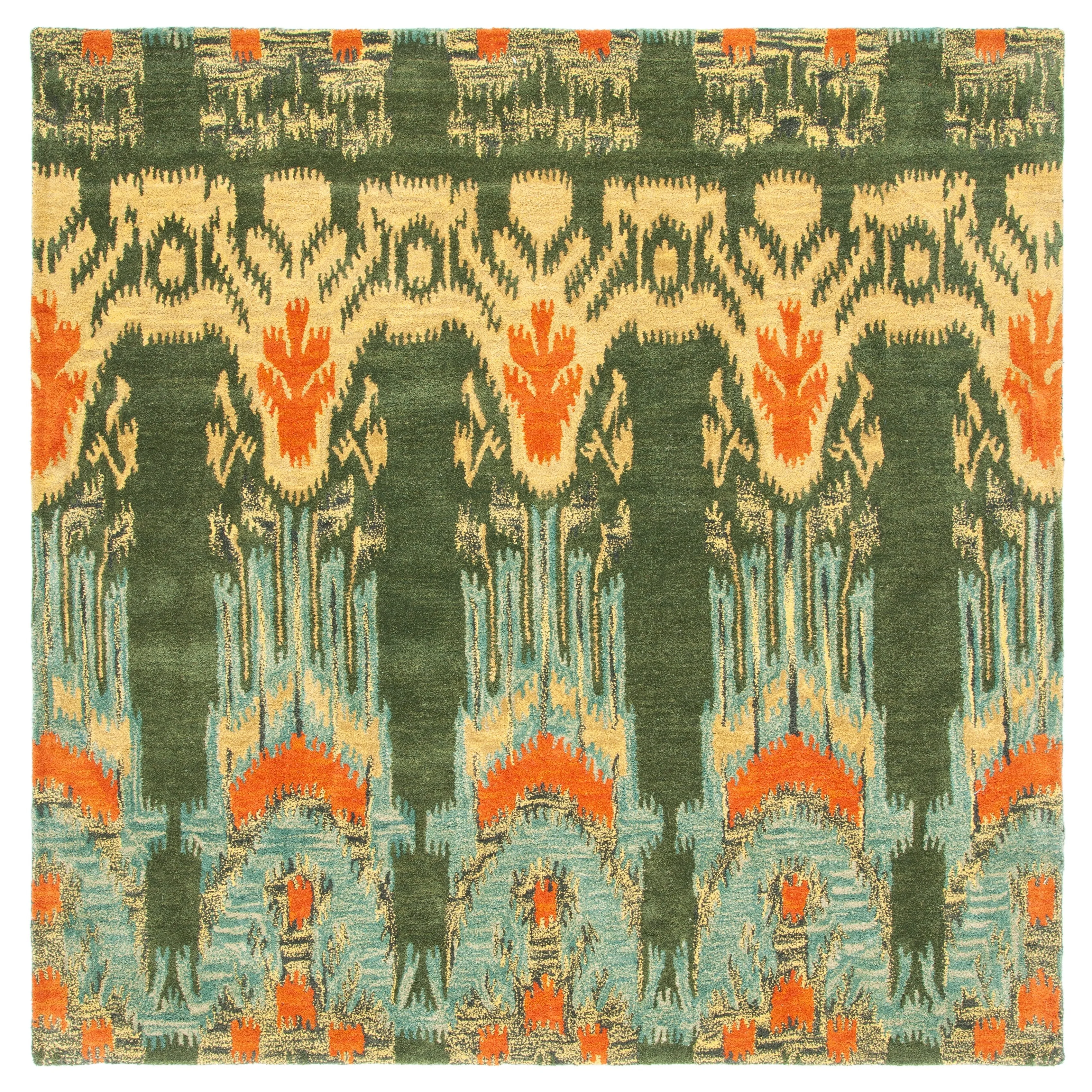 SAFAVIEH Handmade Ikat Audna Modern Wool Rug