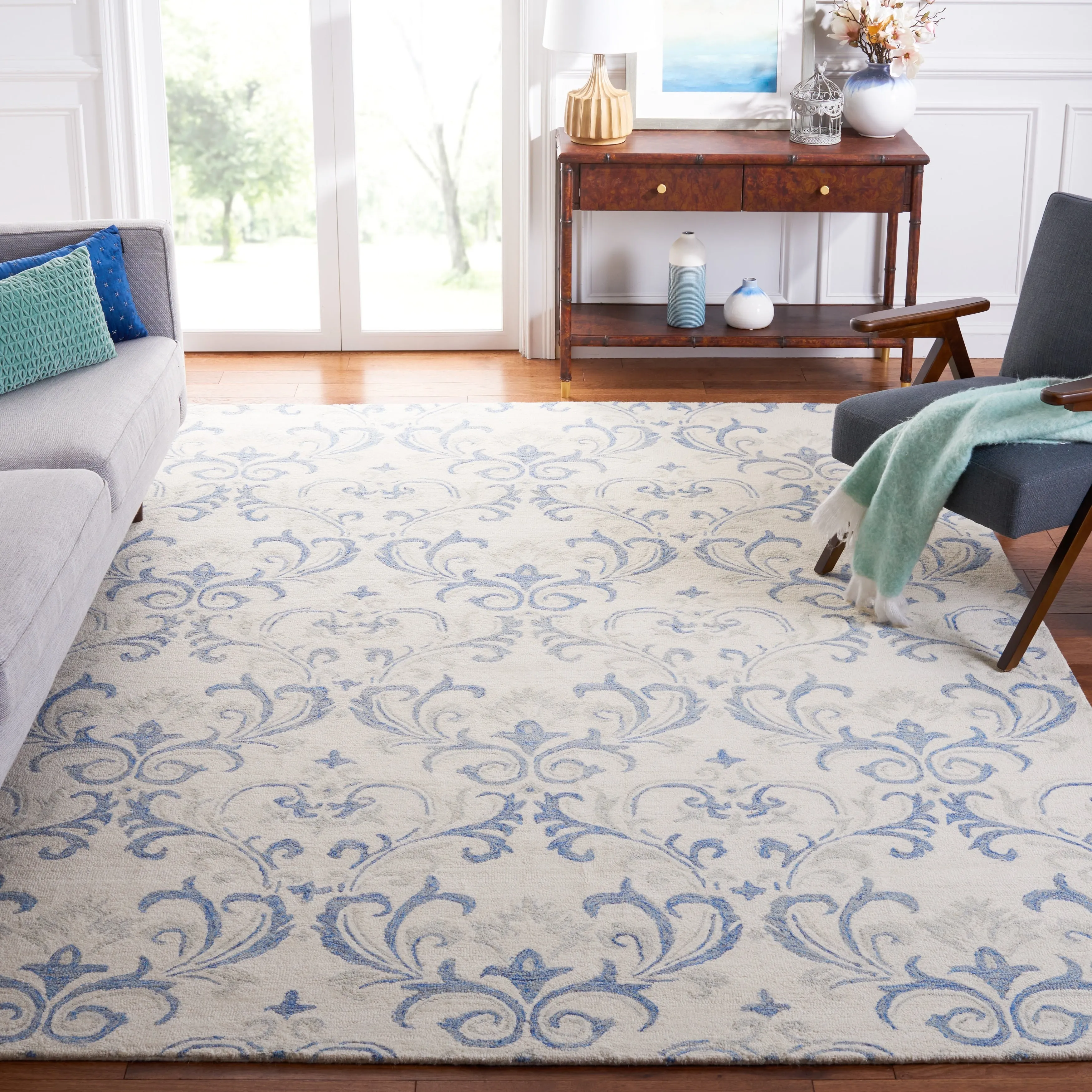 SAFAVIEH Handmade Jardin Alegria Scroll Wool Rug