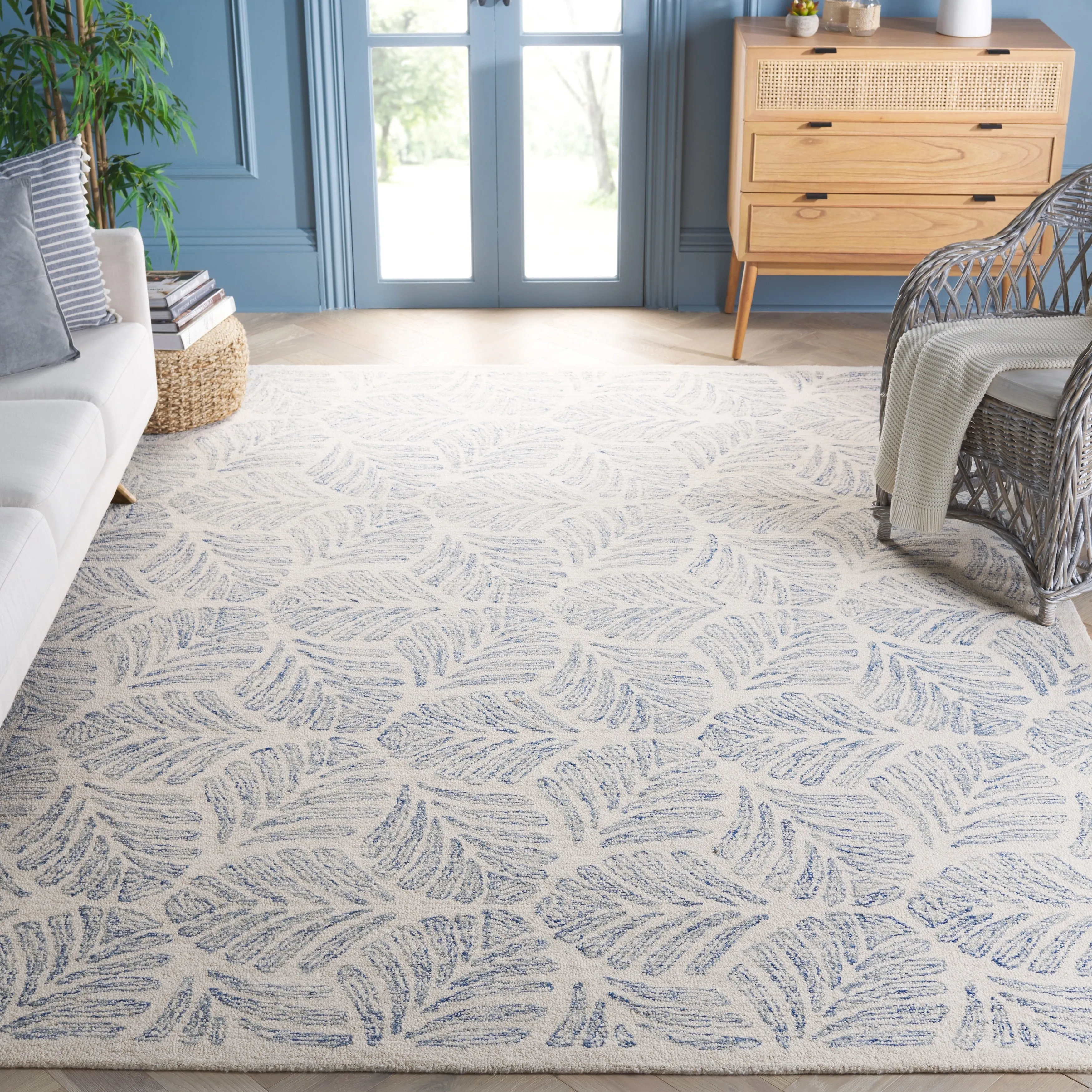SAFAVIEH Handmade Jardin Sayde Botanical Wool Rug