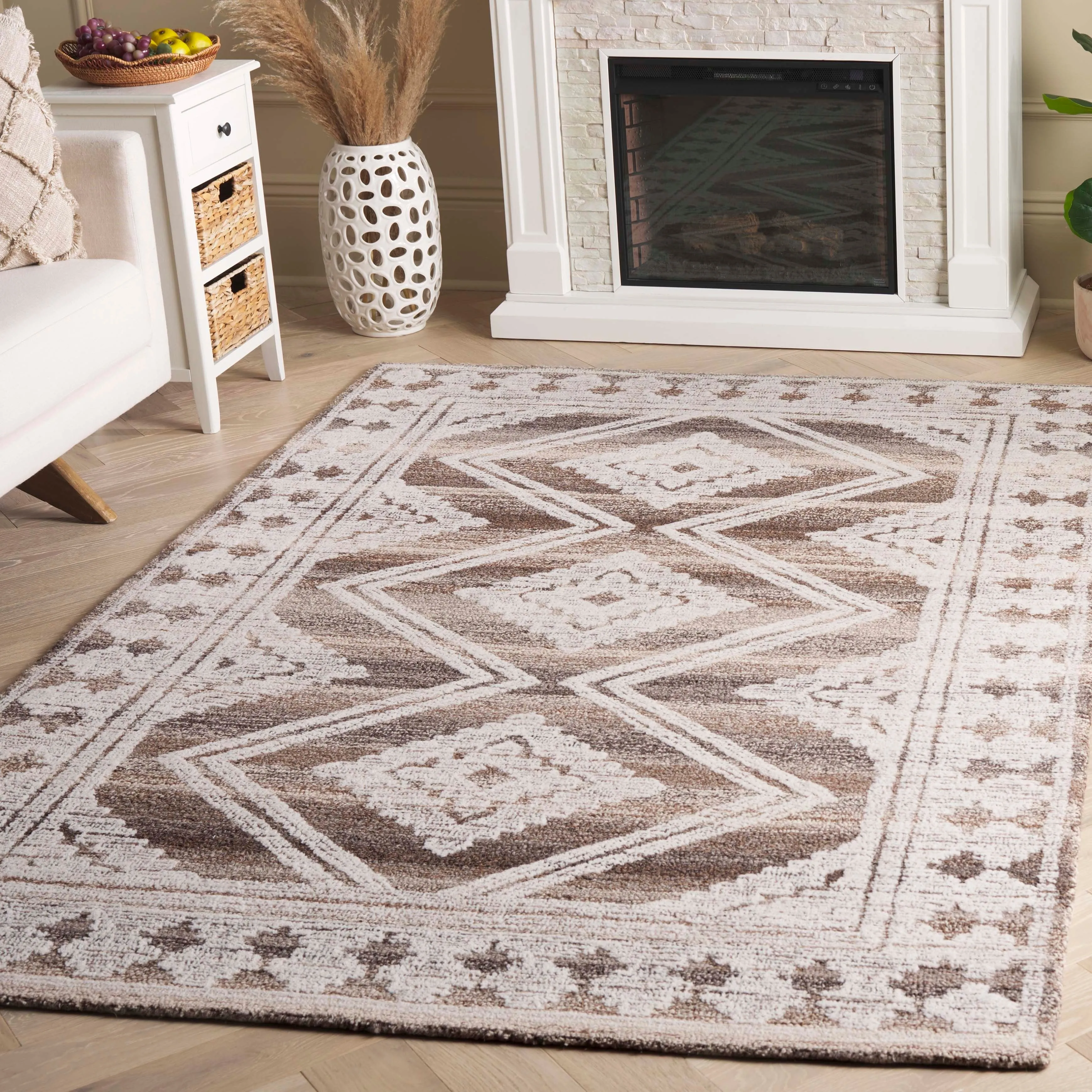 SAFAVIEH Handmade Kenya Lirie Southwestern Wool Rug