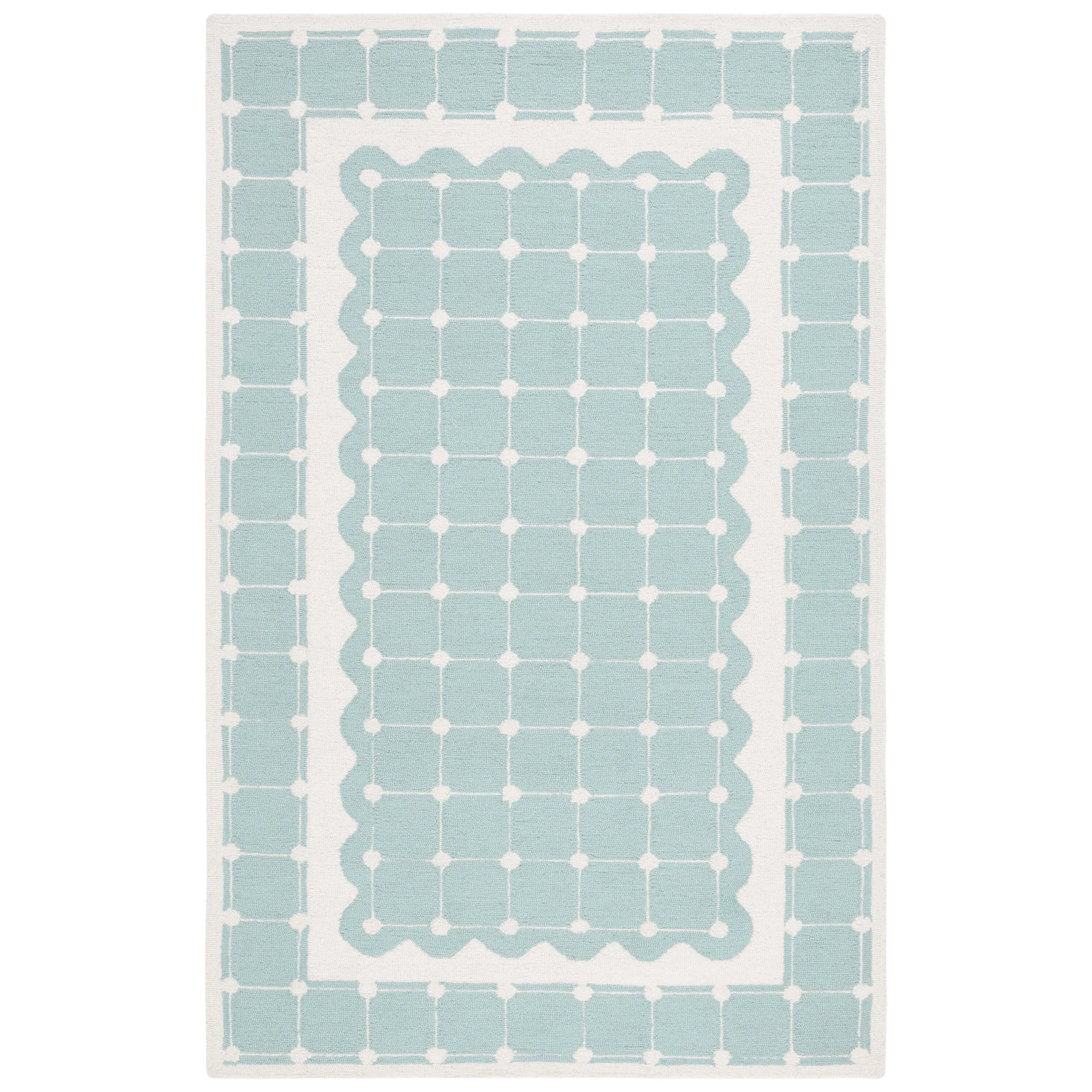 SAFAVIEH Handmade Kids Kayley Geometric Wool Rug
