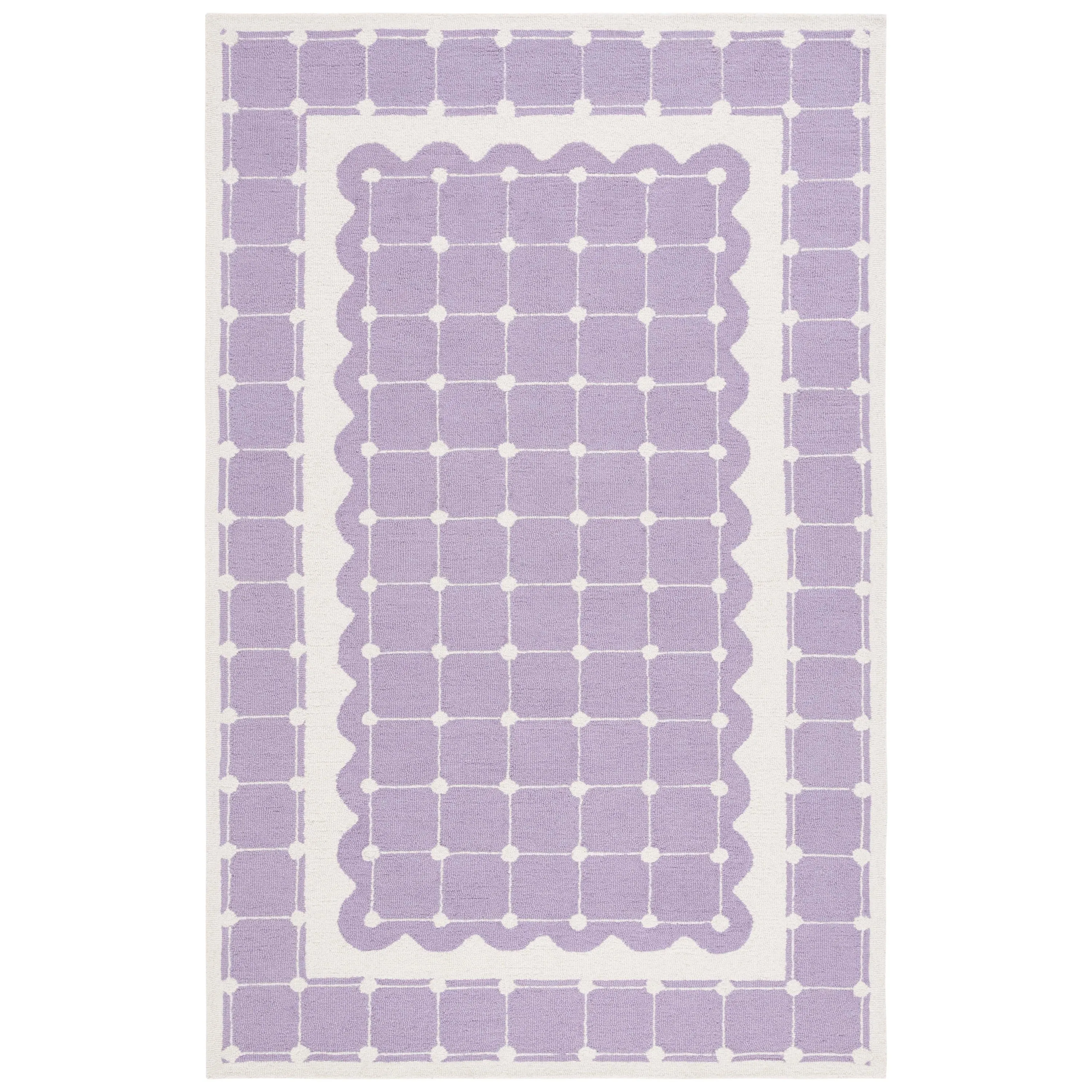 SAFAVIEH Handmade Kids Kayley Geometric Wool Rug