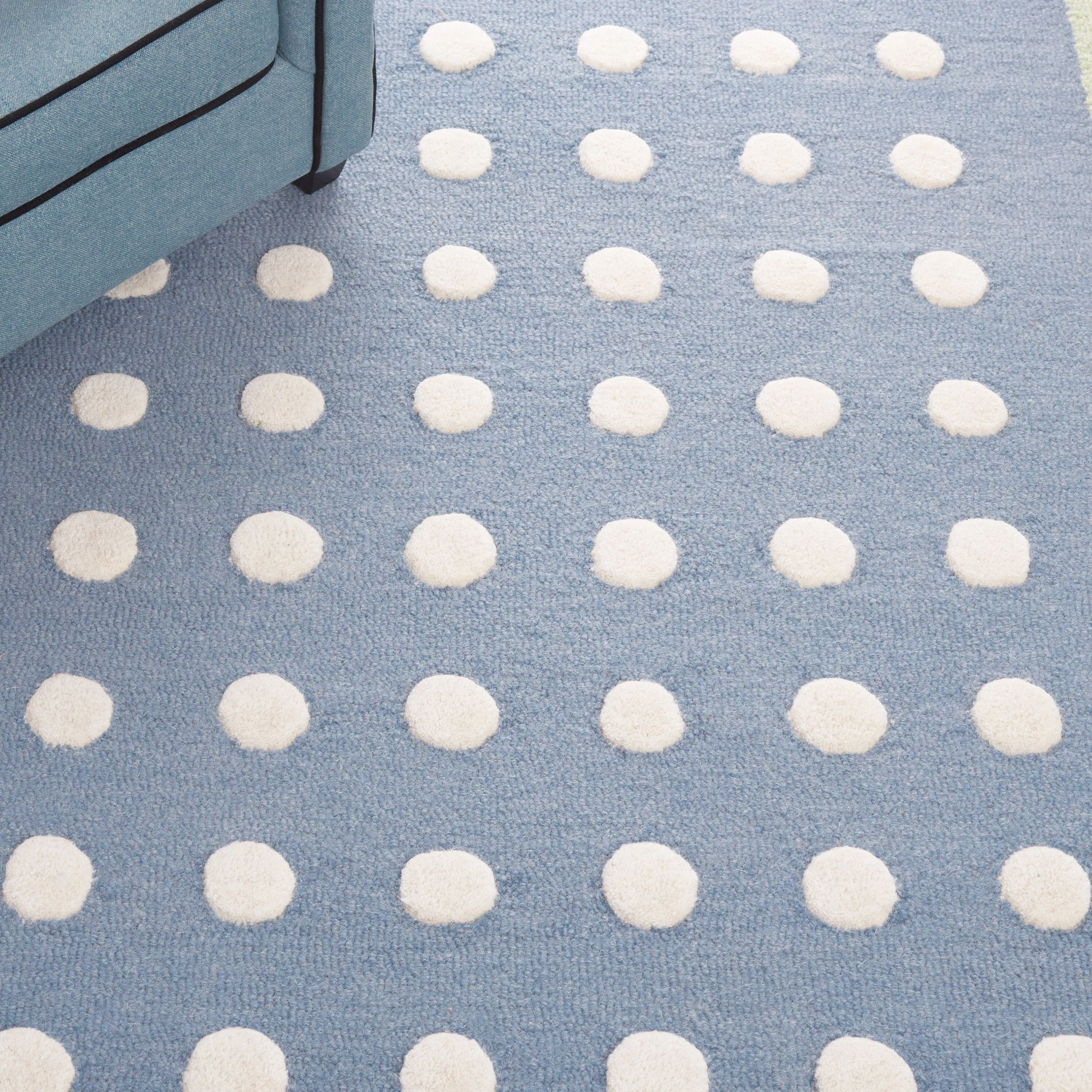 SAFAVIEH Handmade Kids Kenia Dots Wool Rug